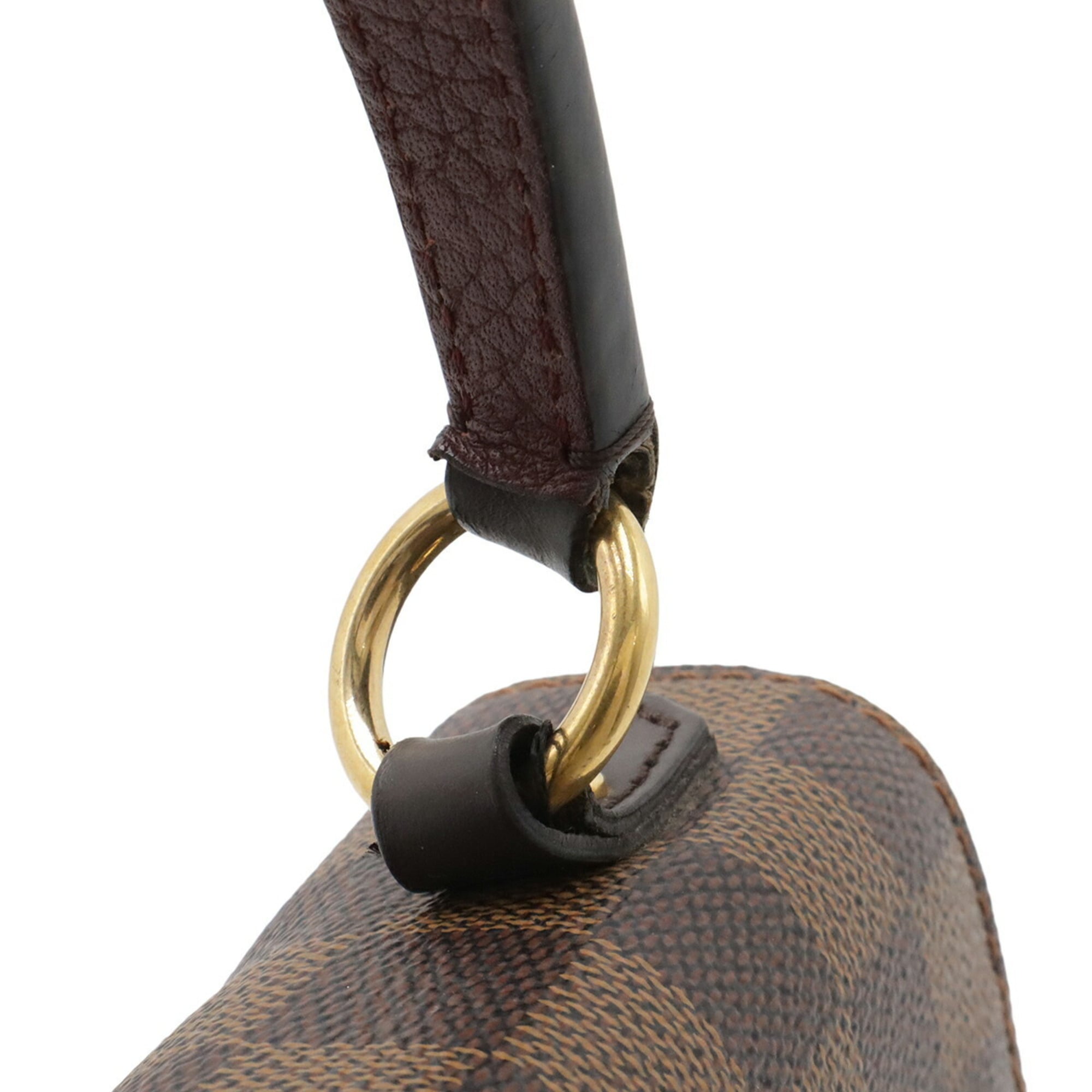 Louis Vuitton Bordeaux Brown Pvc Coated Canvas Leather Handbag Shoulder Bag (Pre-Owned)