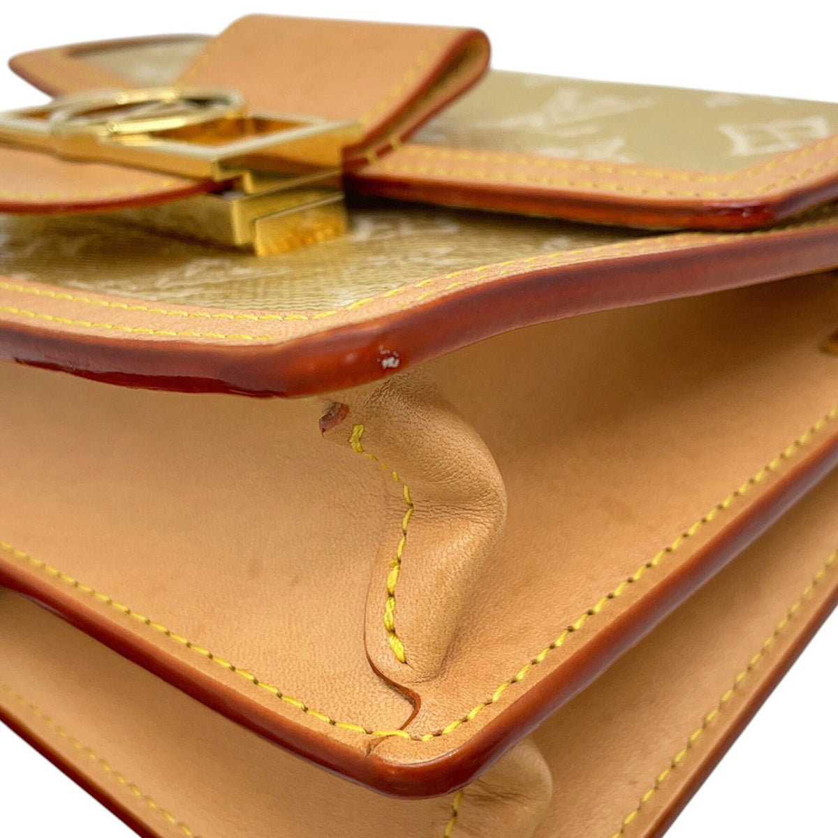 Louis Vuitton Monogram Gold Brown Handbag Shoulder Bag (Pre-Owned)