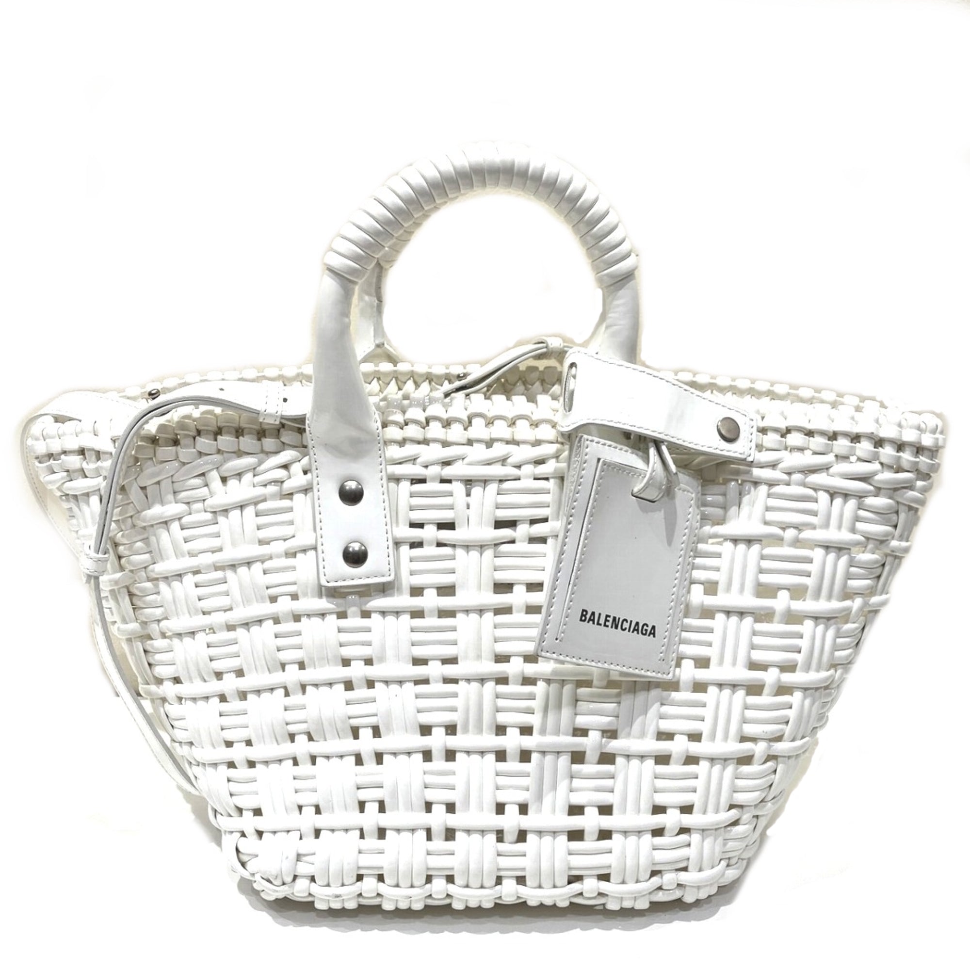 Balenciaga White Patent Leather Shoulder Bag (Pre-Owned)