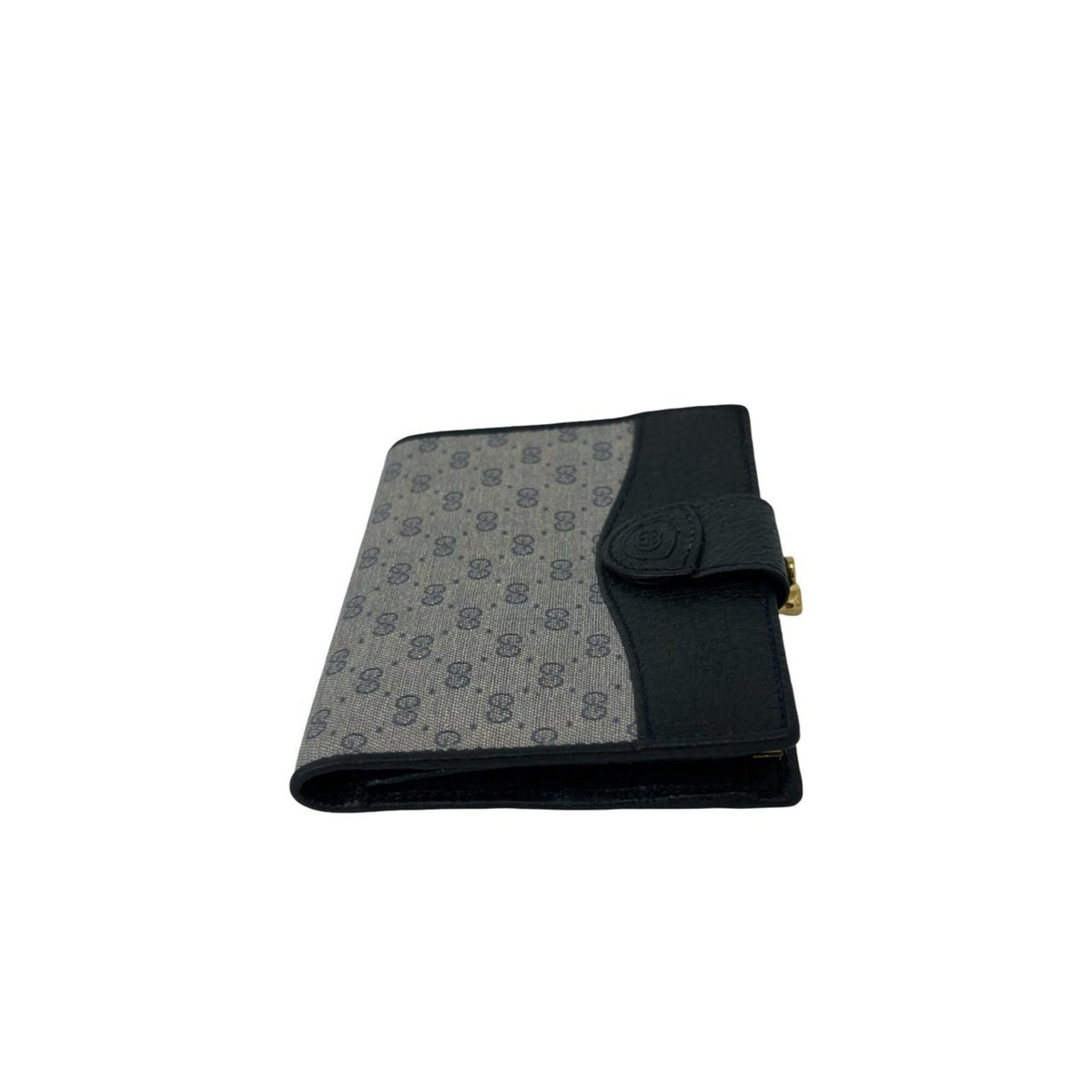 Gucci Navy Leather Pvc Wallet (Bi-Fold) (Pre-Owned)