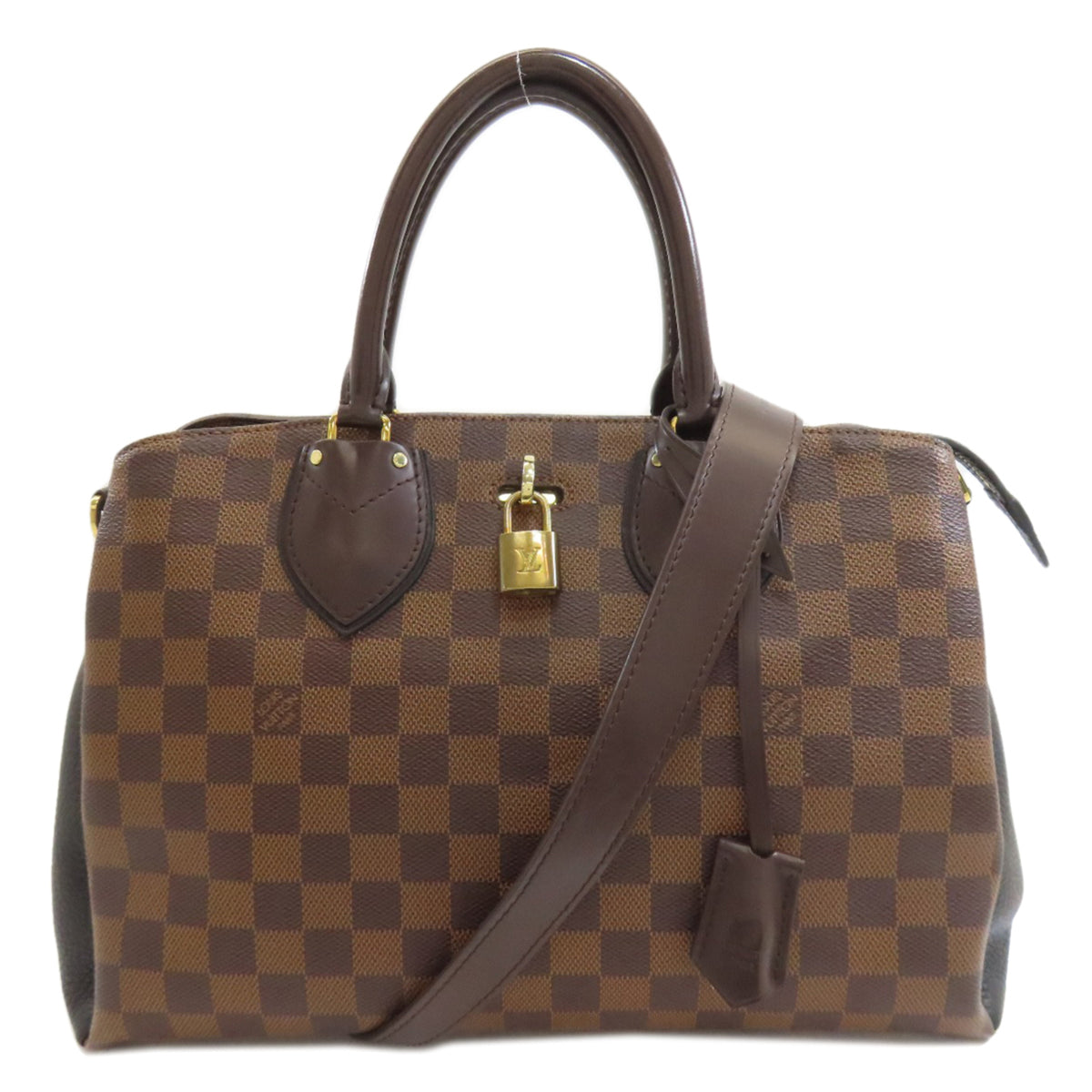 Louis Vuitton Black Damier Canvas Ebene Damier Canvas Handbag (Pre-Owned)