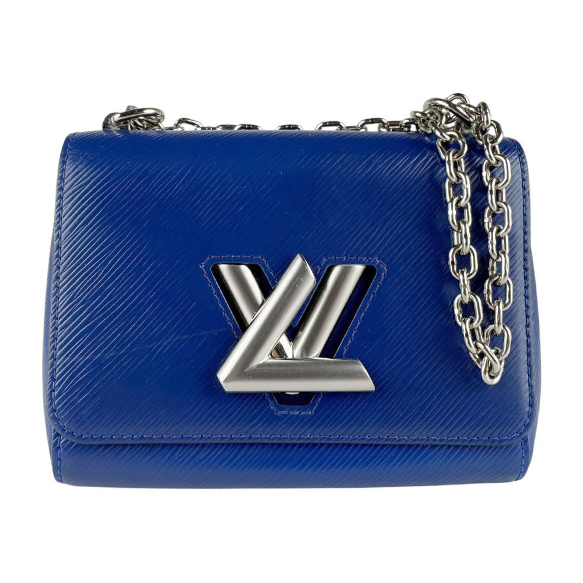 Louis Vuitton Blue Epi Leather Metal Shoulder Bag (Pre-Owned)