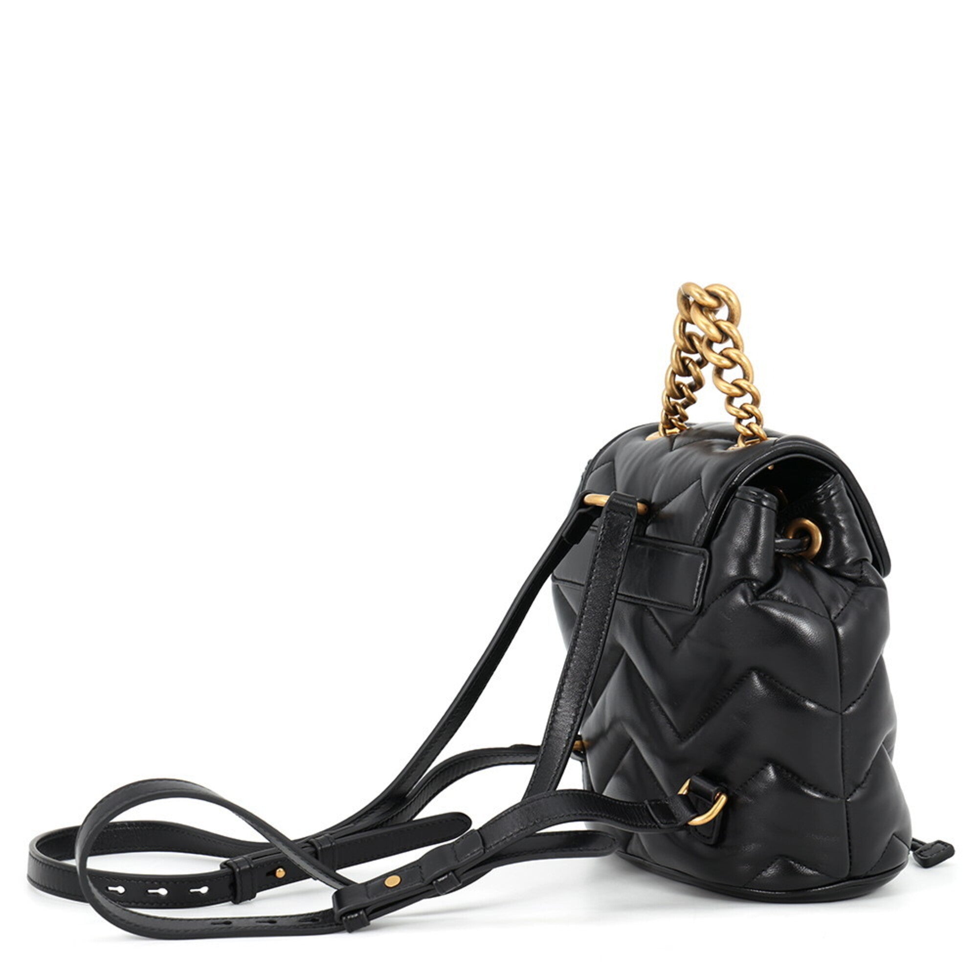 Gucci Black Leather Backpack (Pre-Owned)
