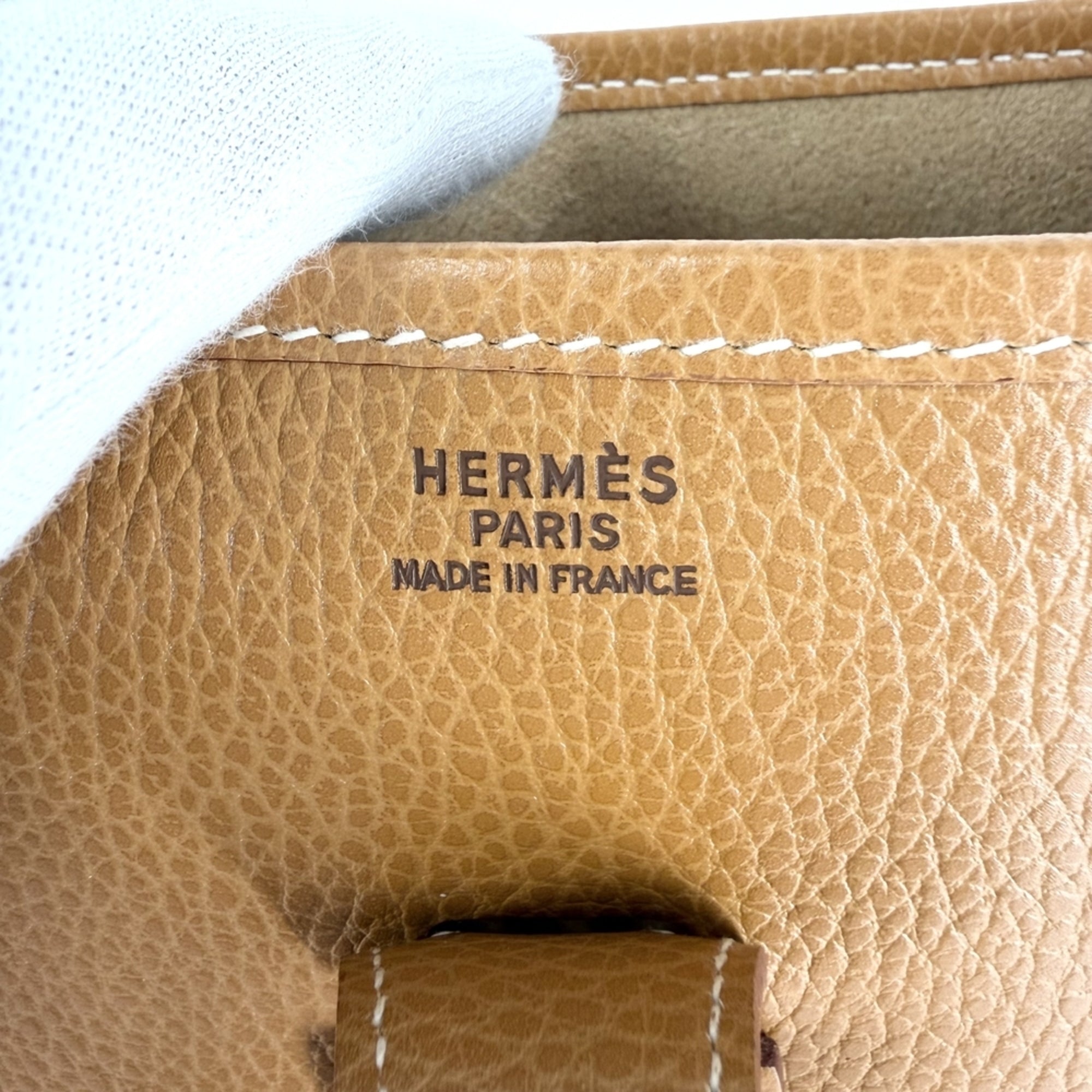 Hermes Evelyne Brown Leather Shoulder Bag (Pre-Owned)