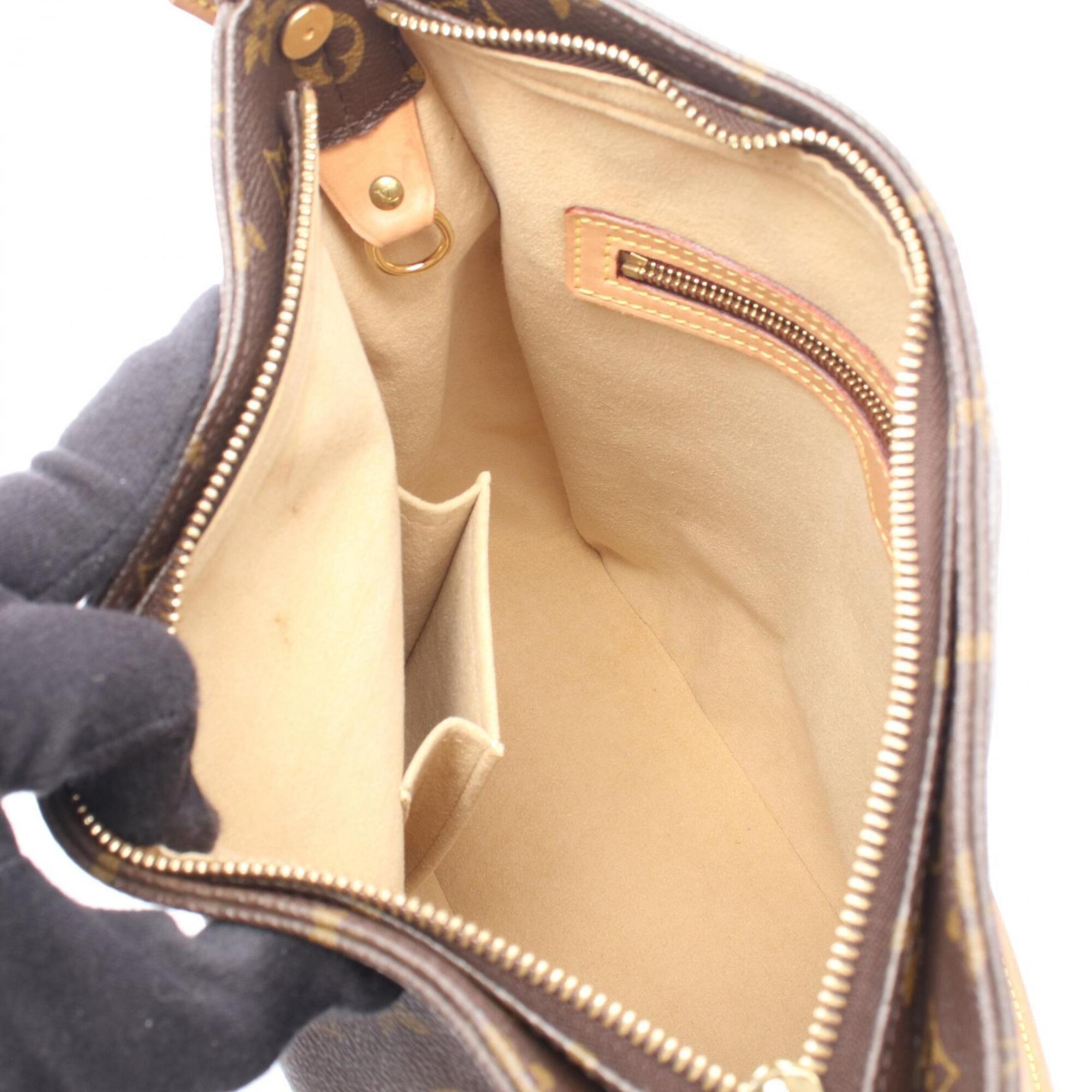 Louis Vuitton Brown Coated Canvas Monogram Pvc Leather Handbag Shoulder Bag (Pre-Owned)