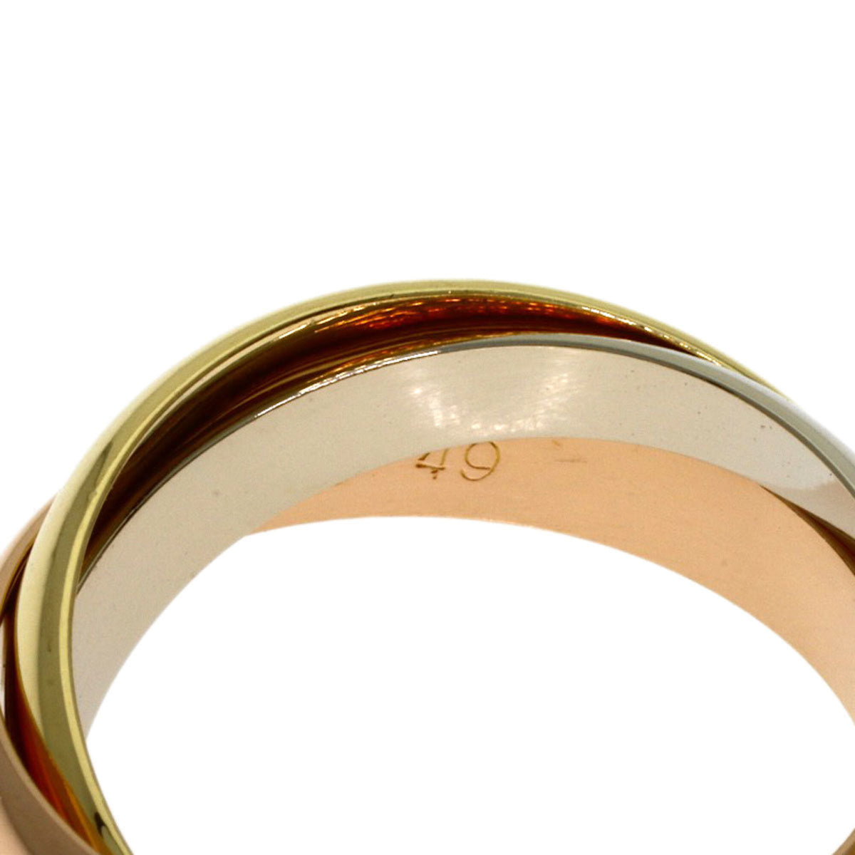 Cartier Pink Gold White Gold Yellow Gold Yellow Gold (18K) Pink Gold (18K) White Gold (18K) Band Ring (Pre-Owned)