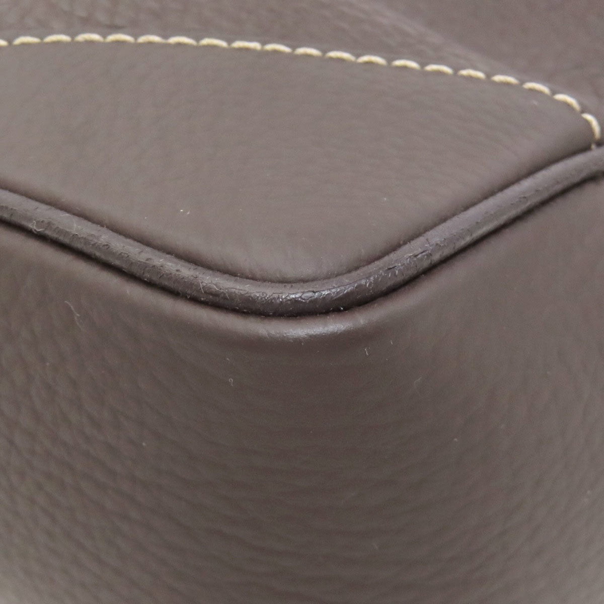 Dunhill Dark Brown Leather Shoulder Bag (Pre-Owned)