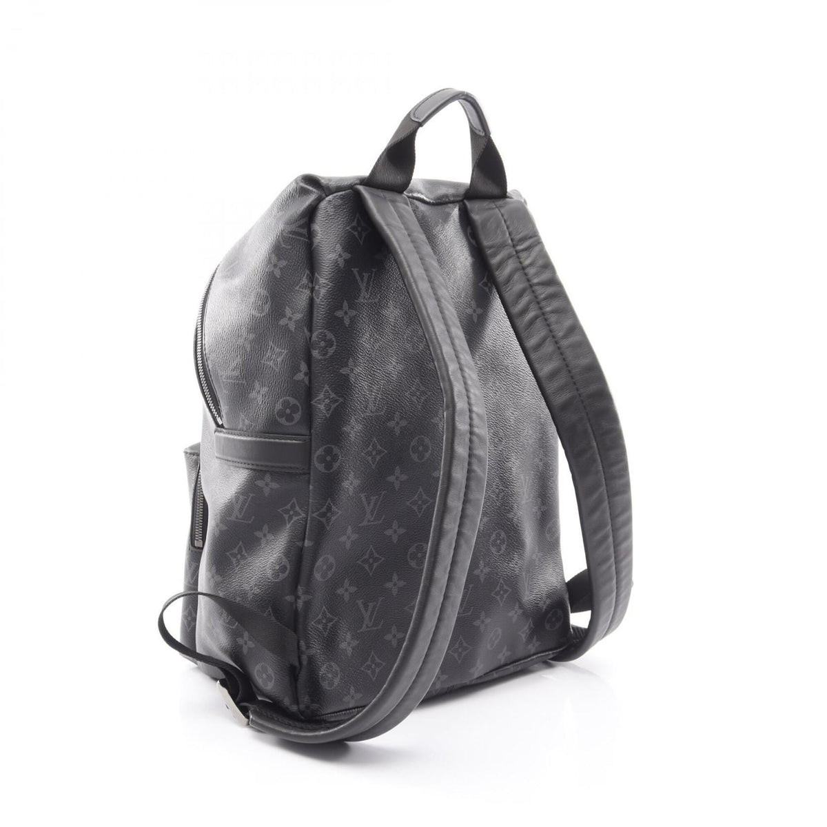 Louis Vuitton Black Pvc Leather Backpack Handbag (Pre-Owned)