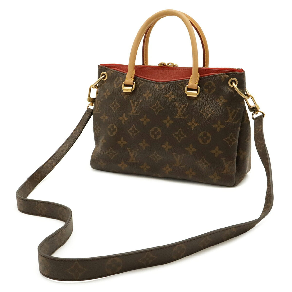 Louis Vuitton Cerise Monogram Canvas Pvc Coated Canvas Leather Handbag Shoulder Bag (Pre-Owned)