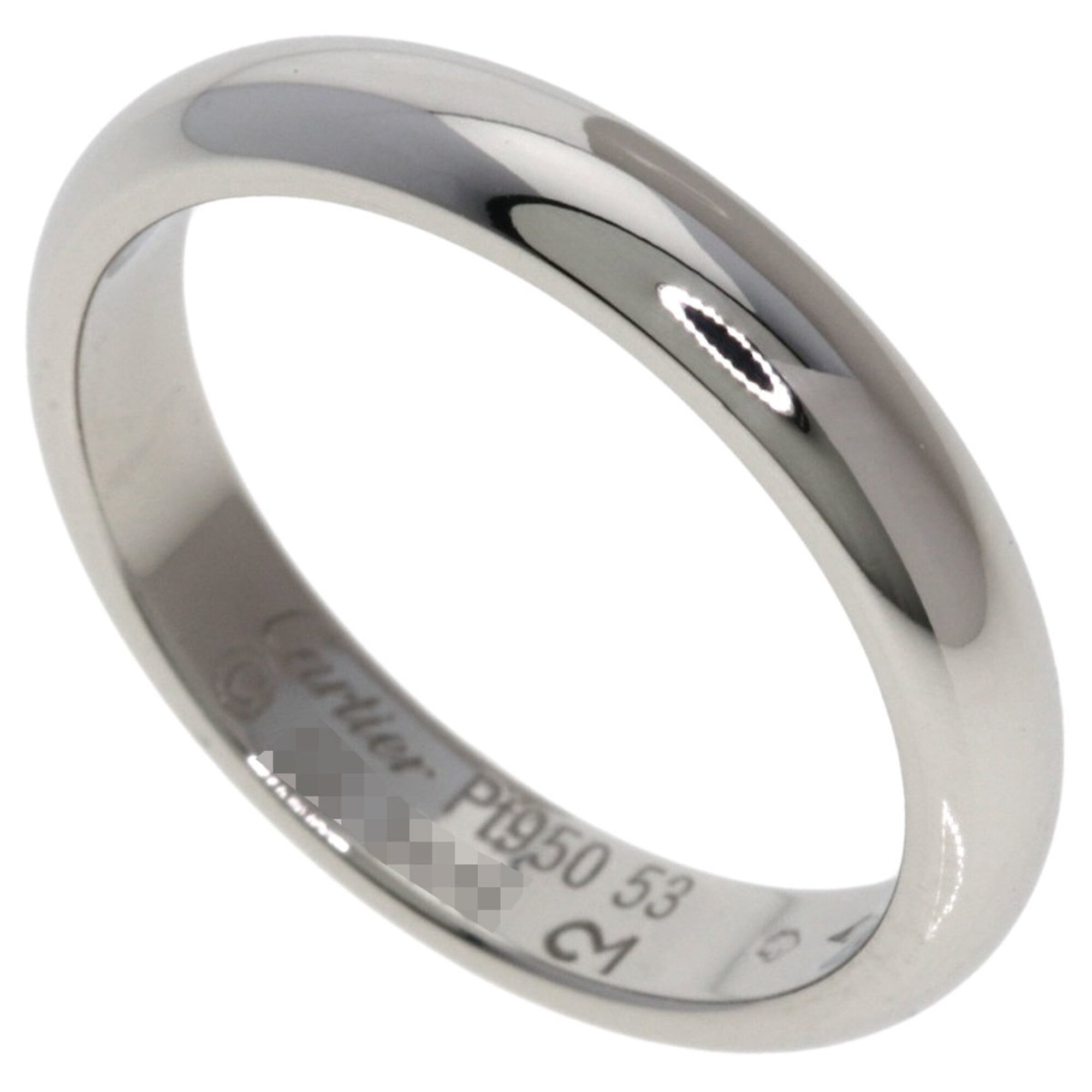 Cartier Platinum 950 Band Ring (Pre-Owned)