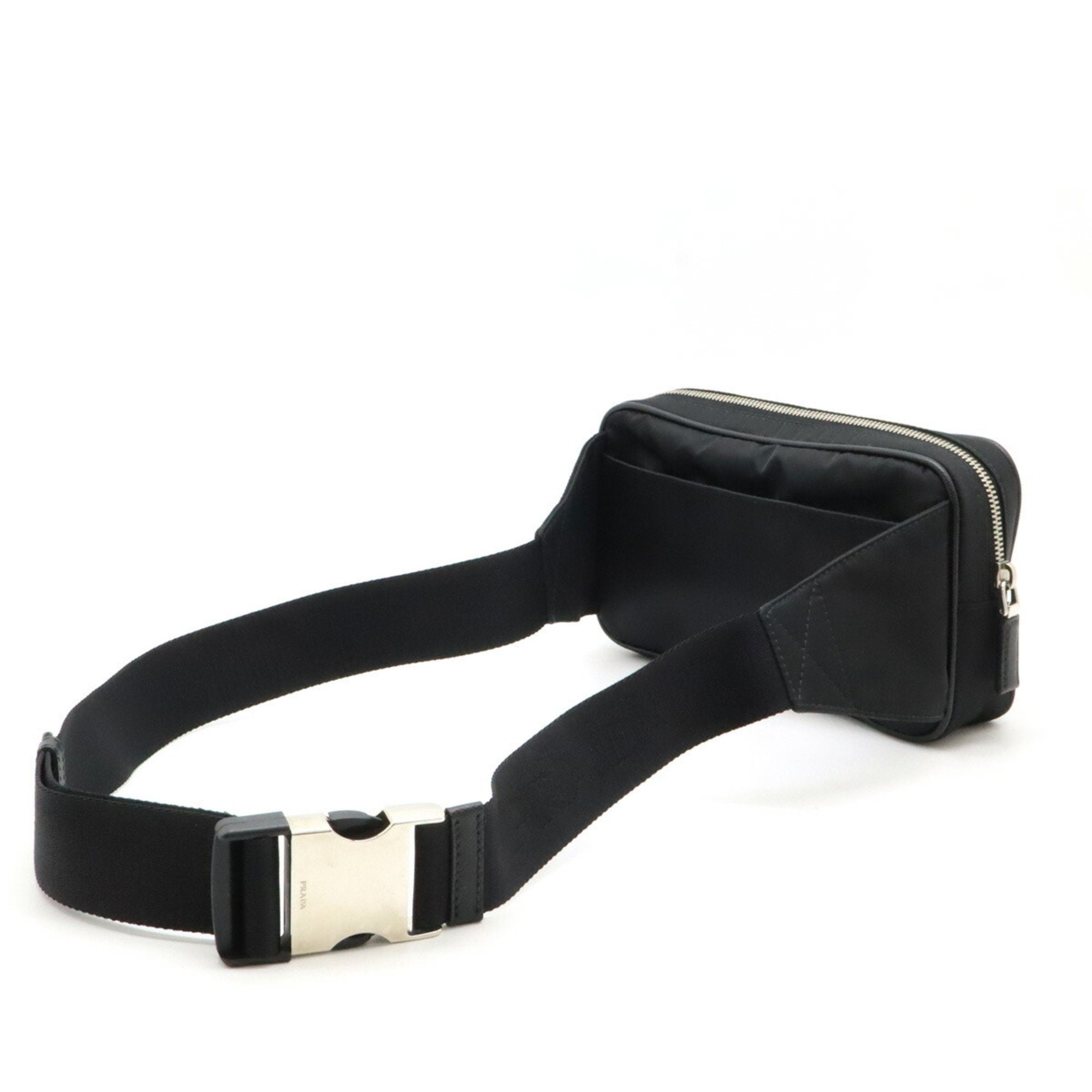 Prada Black Nero Yellow Nylon Pouch Sling Bag (Pre-Owned)