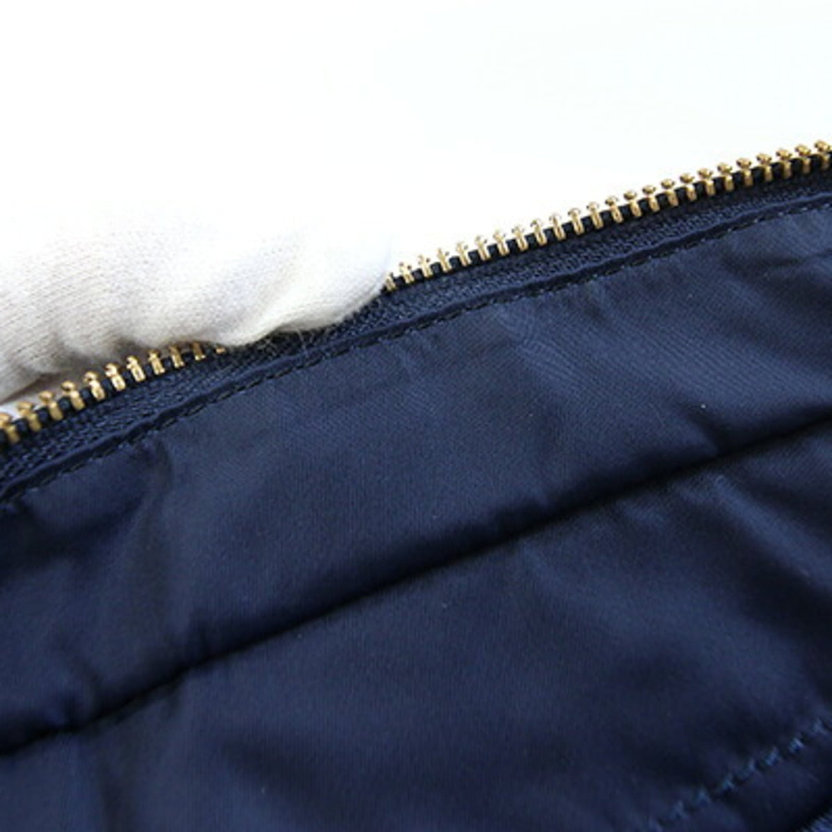 Anya Hindmarch Navy Nylon Leather Tote Bag (Pre-Owned)