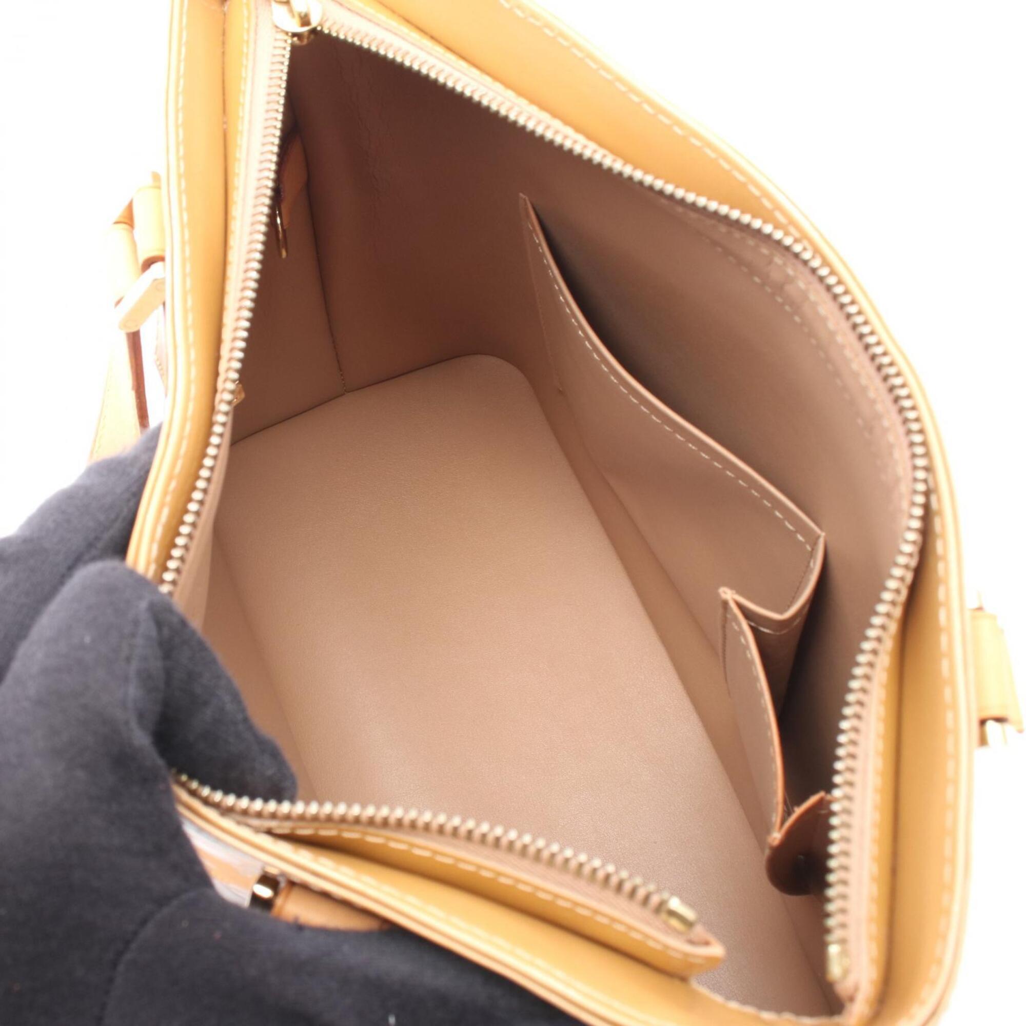 Louis Vuitton Monogram Vernis Beige Leather Handbag (Pre-Owned)