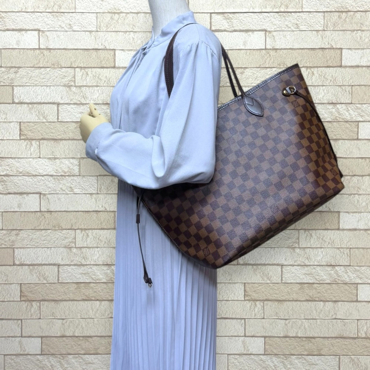 Louis Vuitton Damier Brown Damier Canvas Damier Canvas Tote Bag (Pre-Owned)