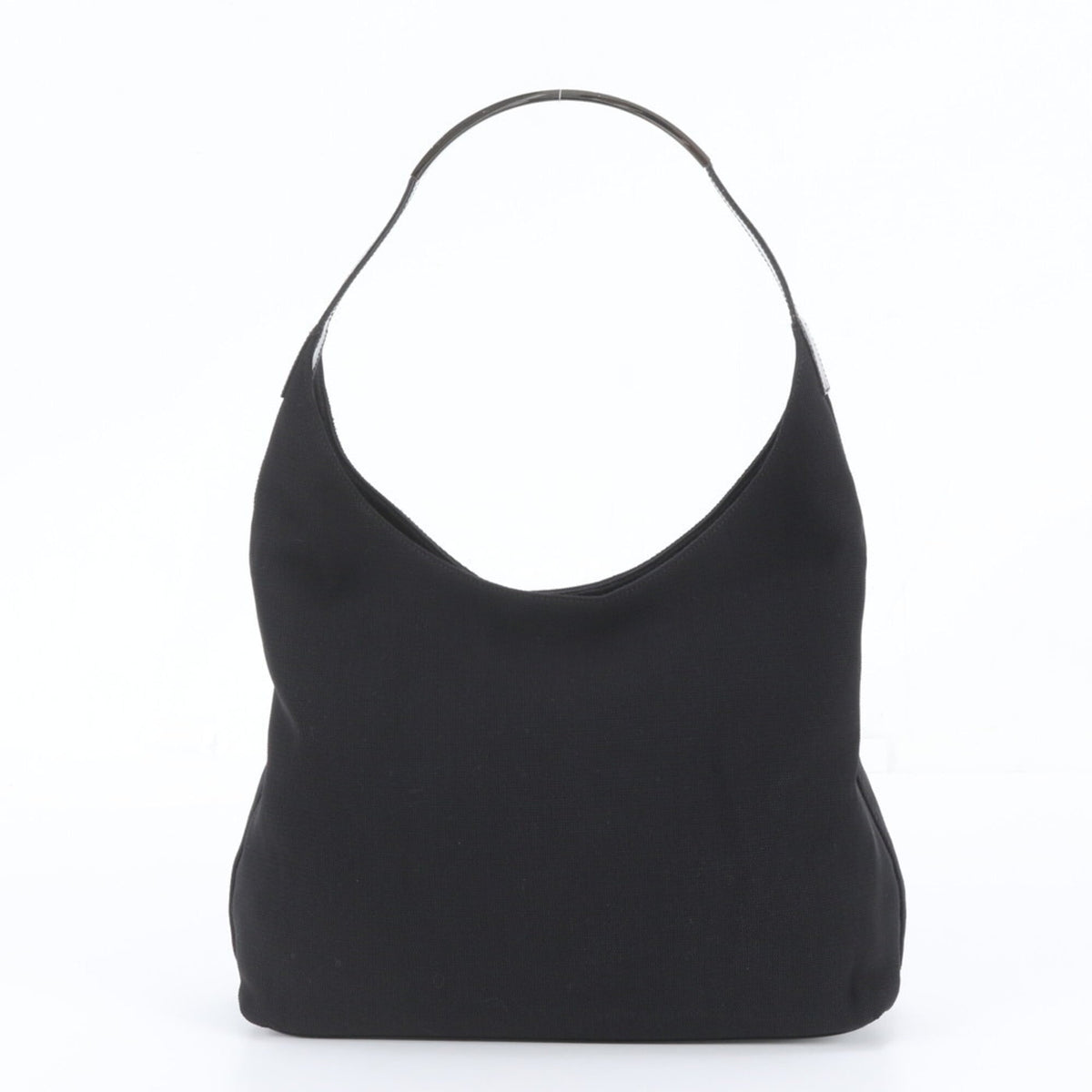 Gucci Black Leather Nylon Handbag Shoulder Bag Tote Bag (Pre-Owned)