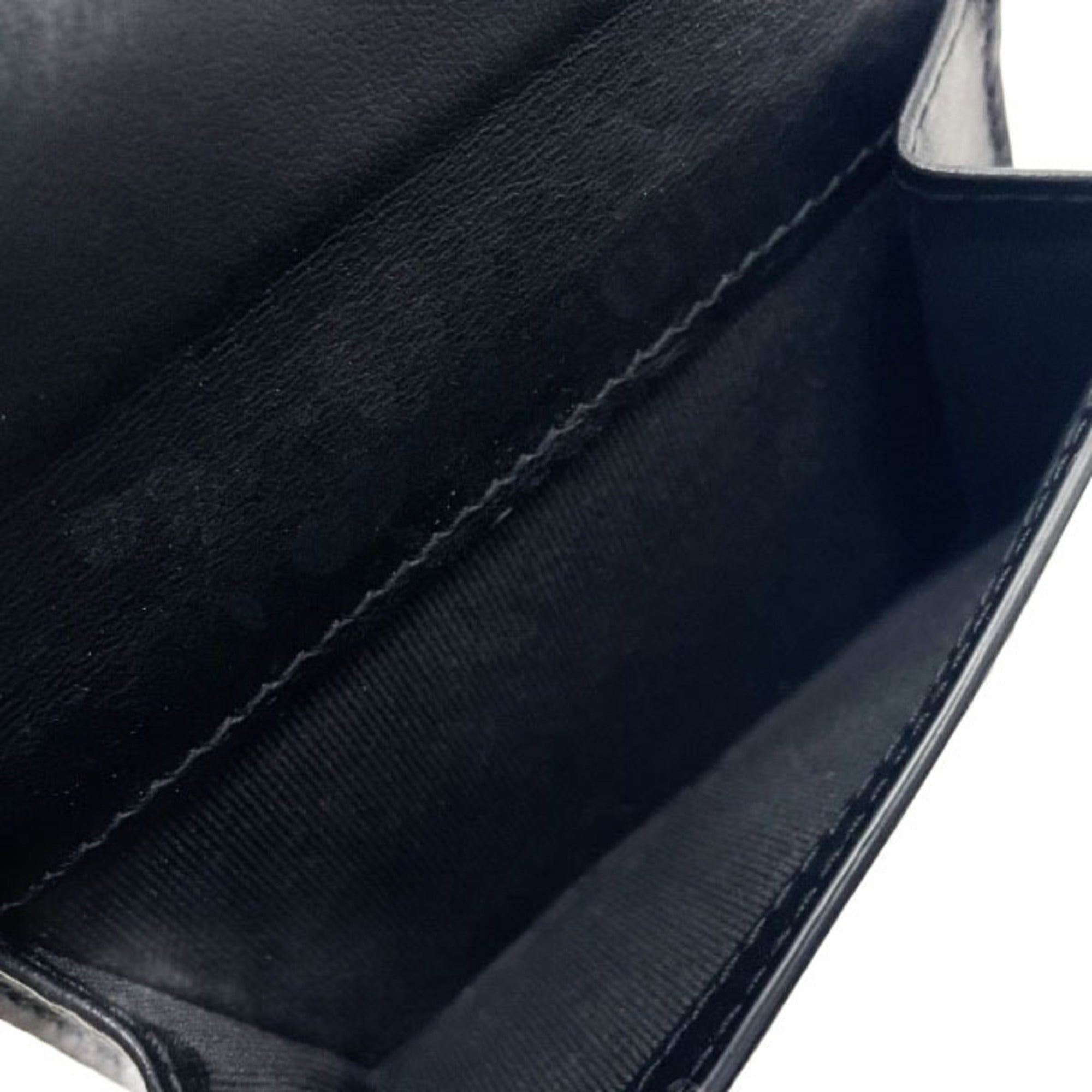 Burberry Beige Black Pvc Leather Wallet (Tri-Fold) (Pre-Owned)