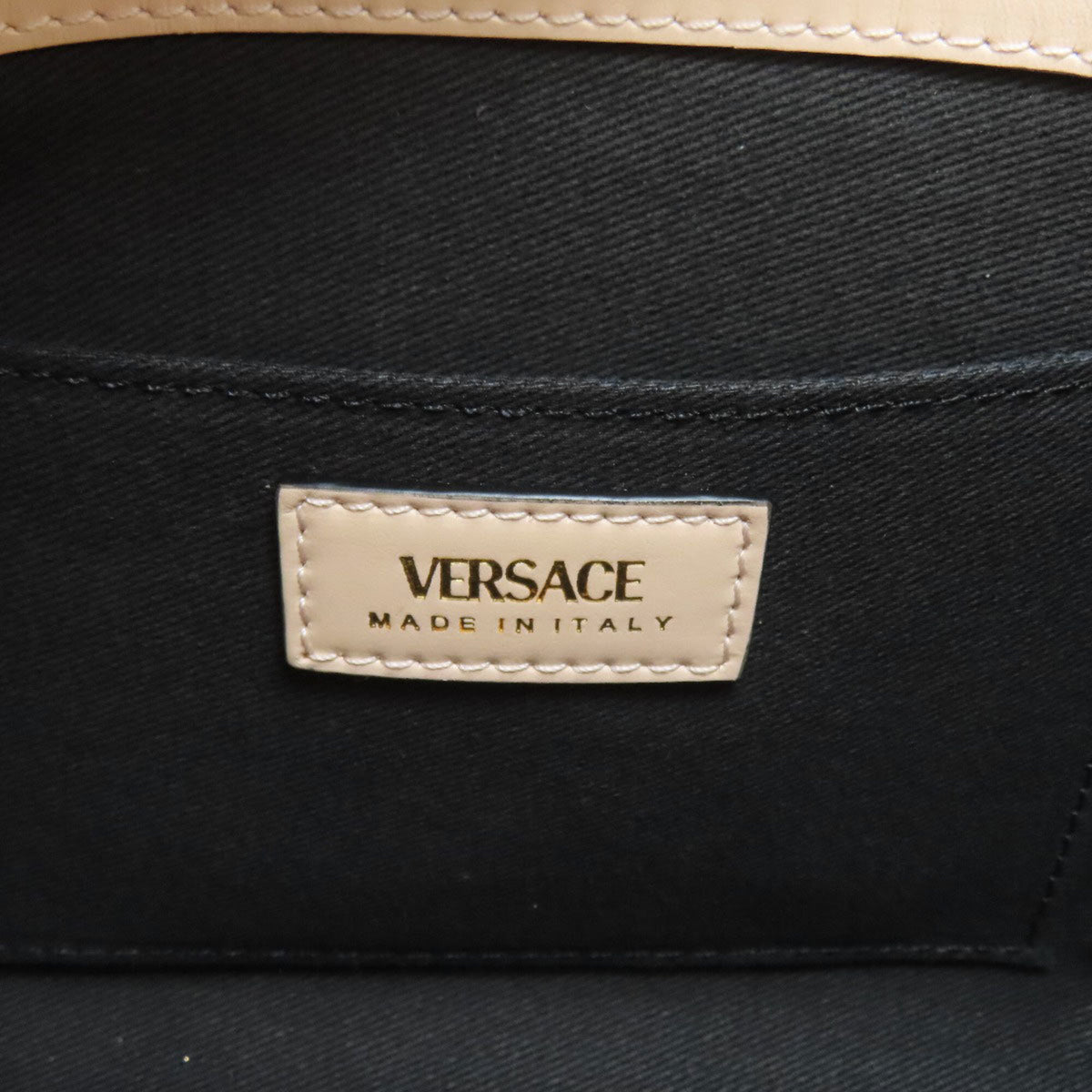 Versace Pink Leather Shoulder Bag (Pre-Owned)