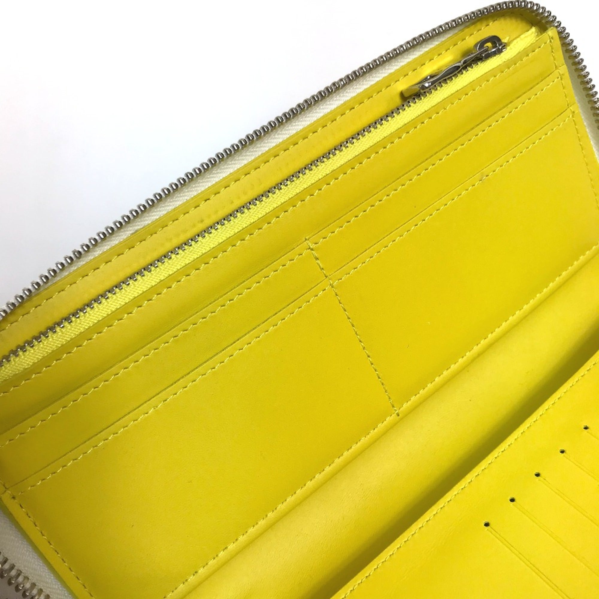 Louis Vuitton Yellow Leather Long Wallet (Bi-Fold) (Pre-Owned)