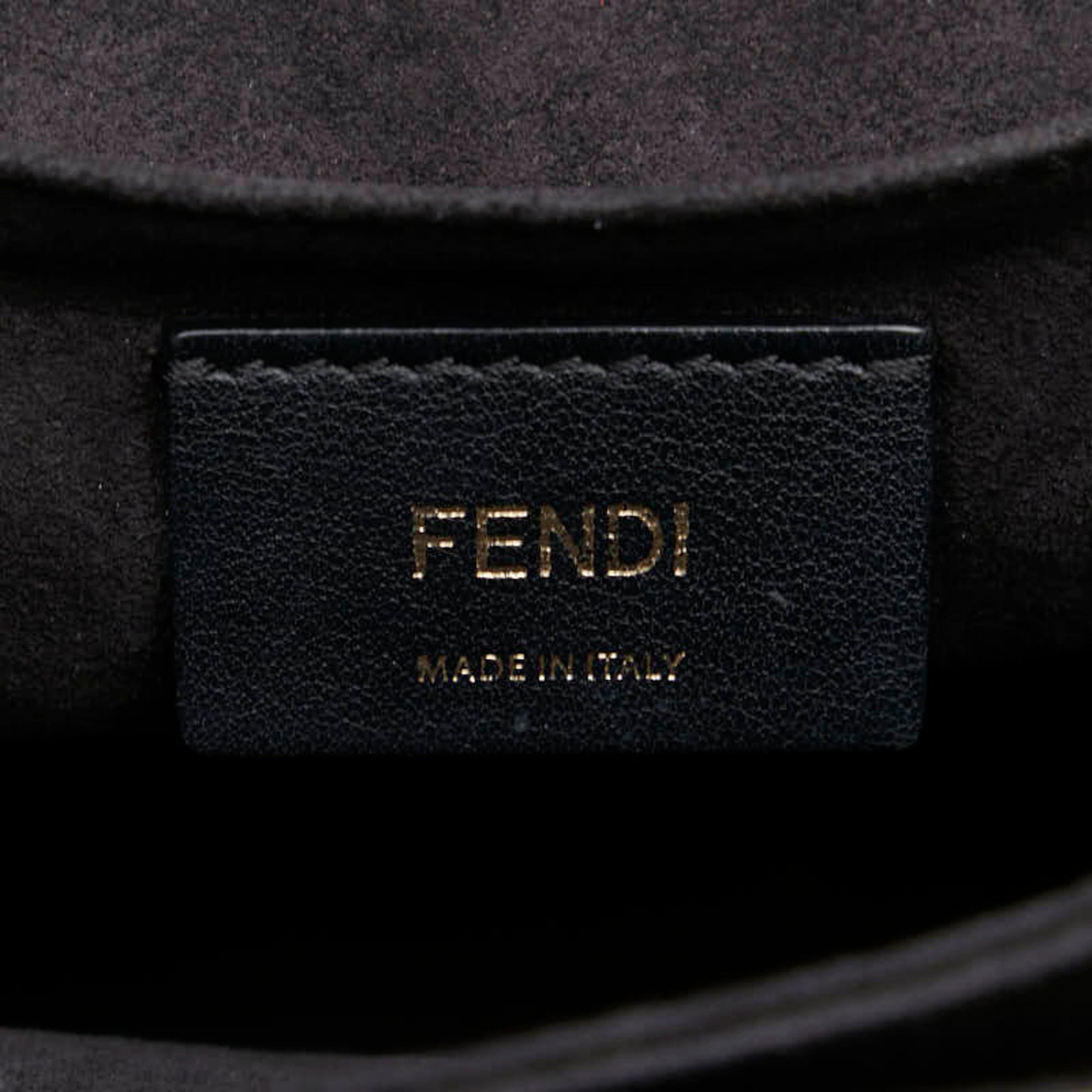 Fendi Black Leather Handbag Shoulder Bag (Pre-Owned)