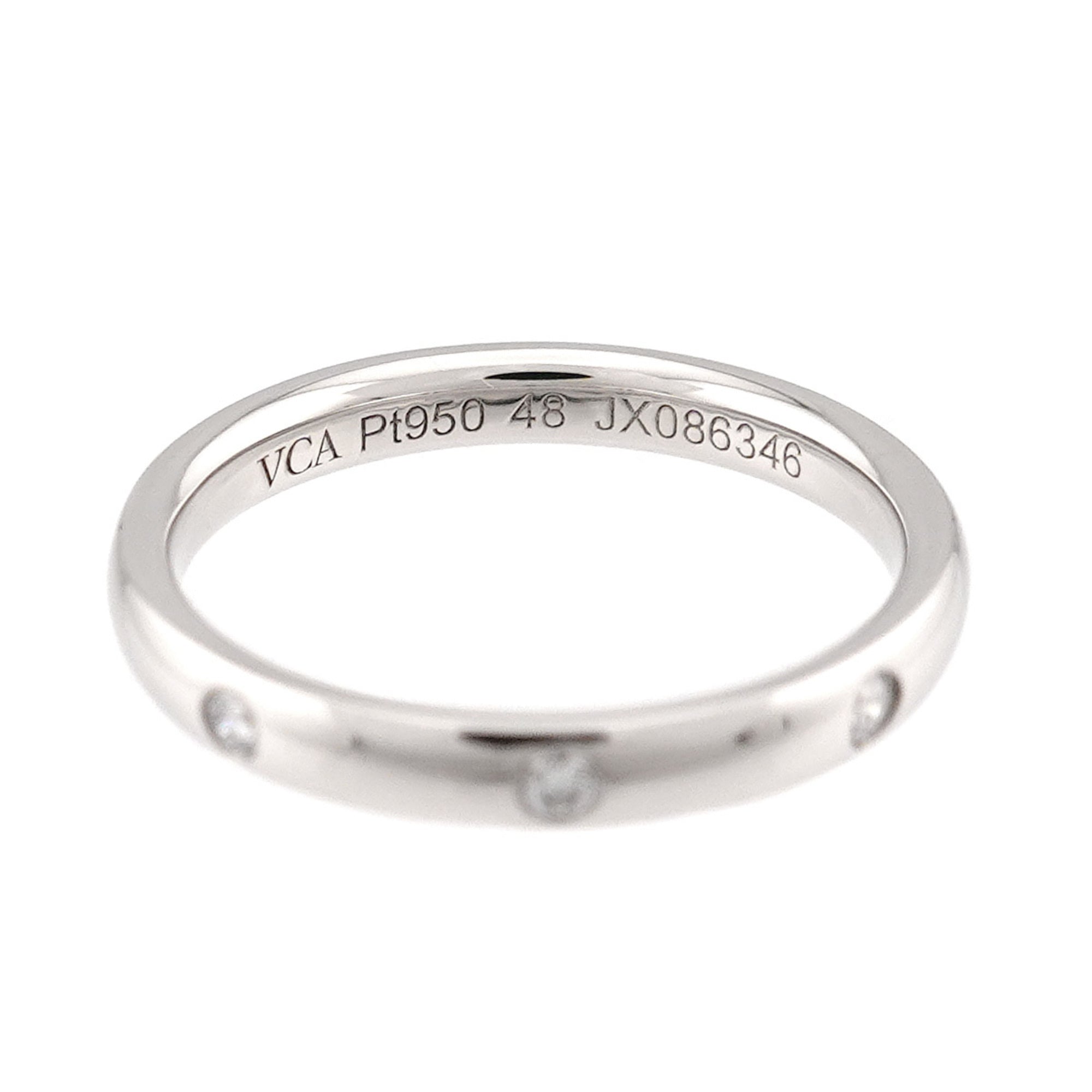 Van Cleef & Arpels Platinum 950 Band Ring (Pre-Owned)