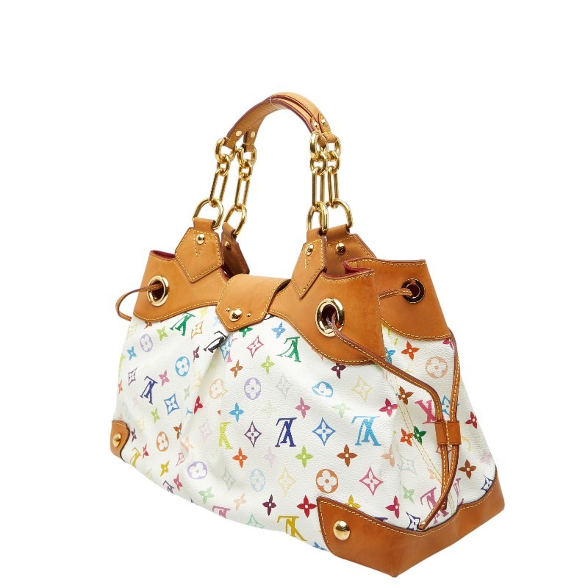 Louis Vuitton Monogram Multicolore Blanc White Pvc Leather Handbag (Pre-Owned)