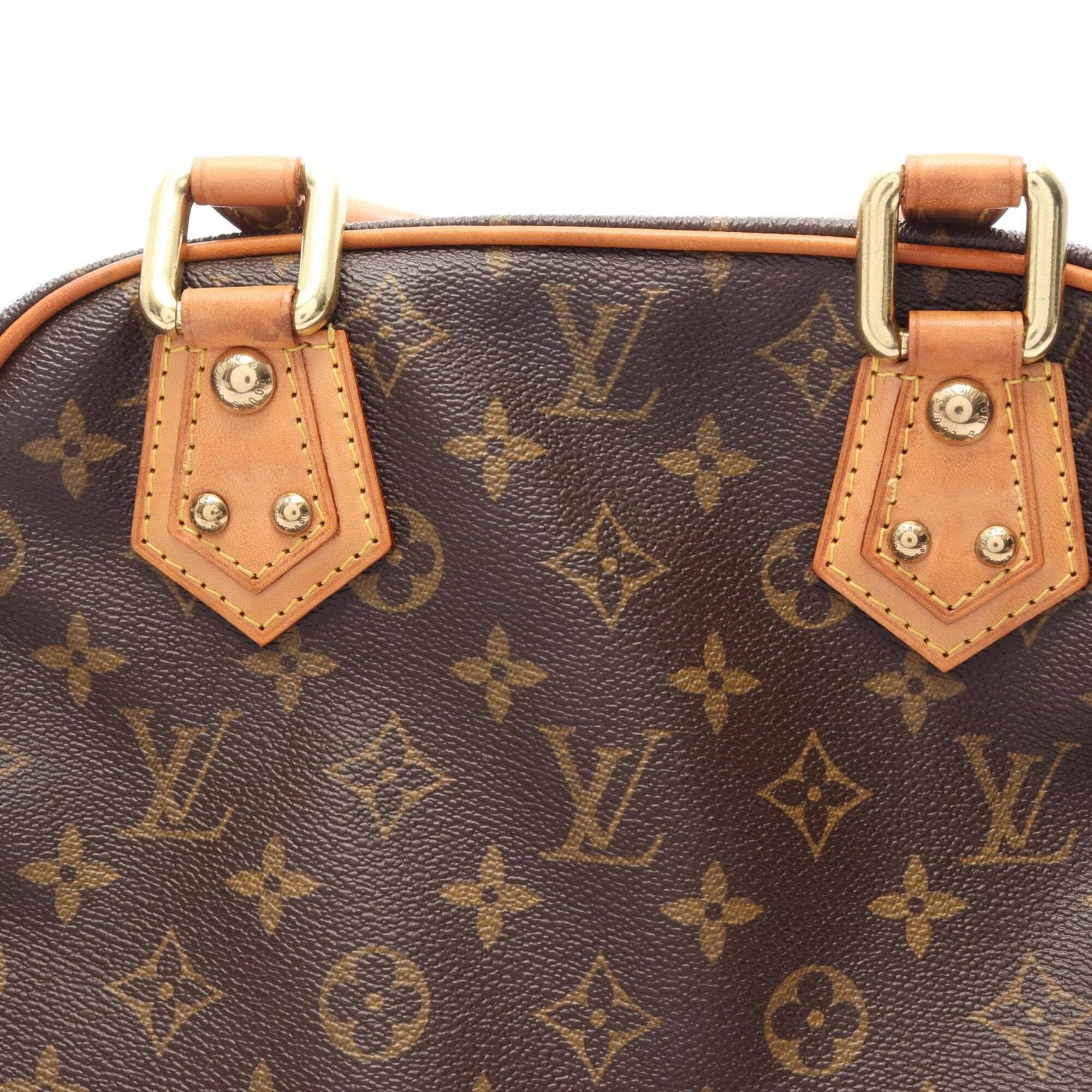Louis Vuitton Brown Coated Canvas Rayon Handbag (Pre-Owned)