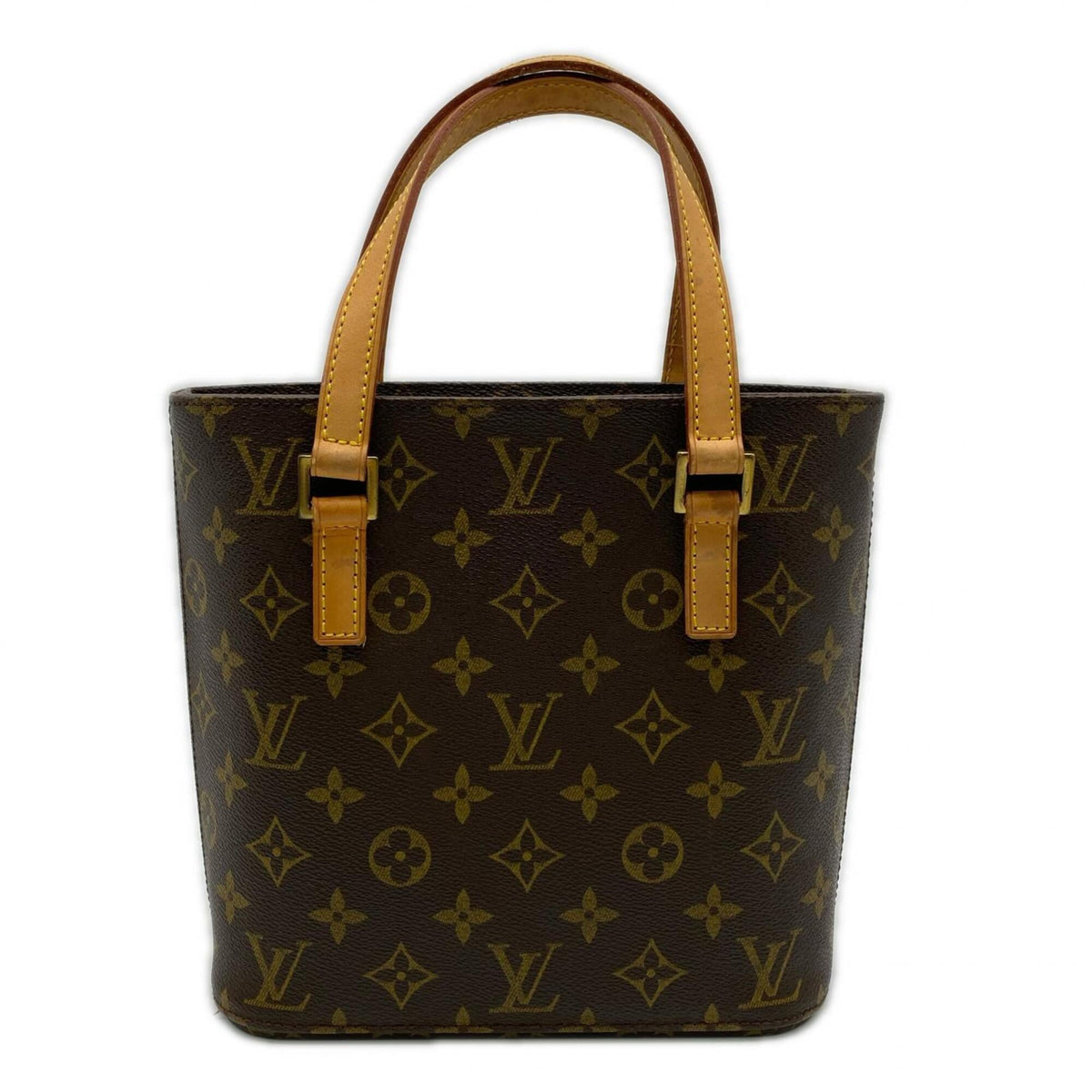 Louis Vuitton Monogram Brown Coated Canvas Leather Handbag (Pre-Owned)