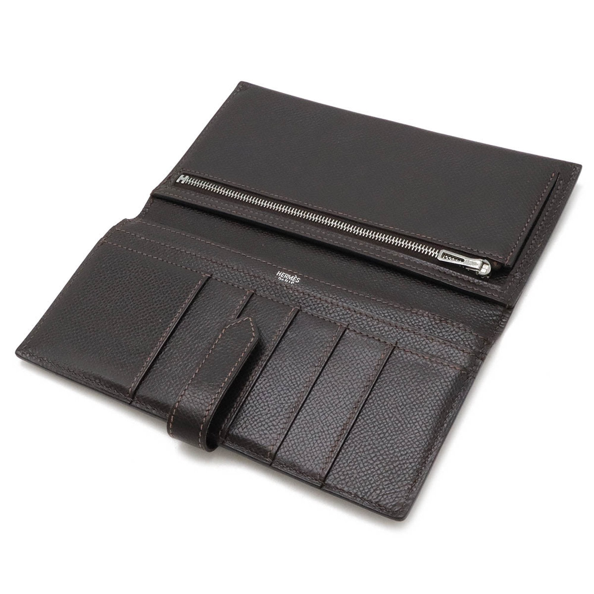 Hermes Black Epsom Leather Long Wallet (Bi-Fold) (Pre-Owned)