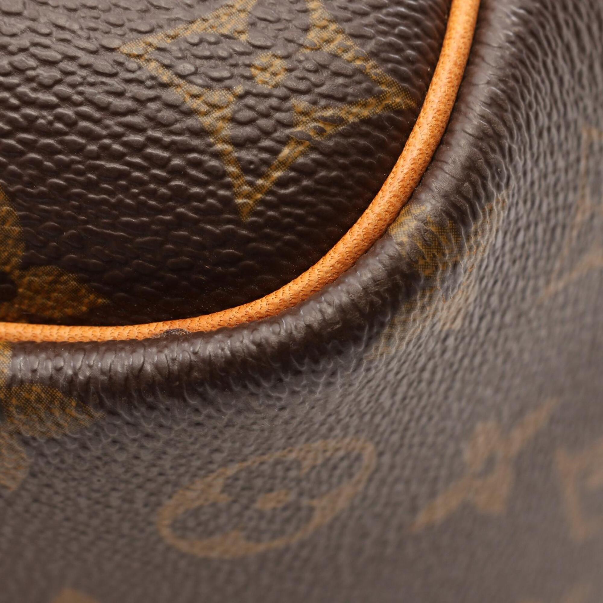 Louis Vuitton Brown Pvc Coated Canvas Leather Handbag (Pre-Owned)