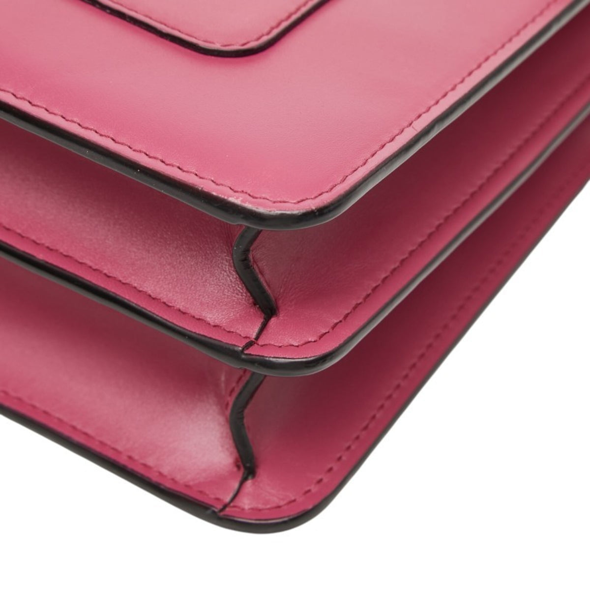 Bvlgari Pink Leather Shoulder Bag (Pre-Owned)
