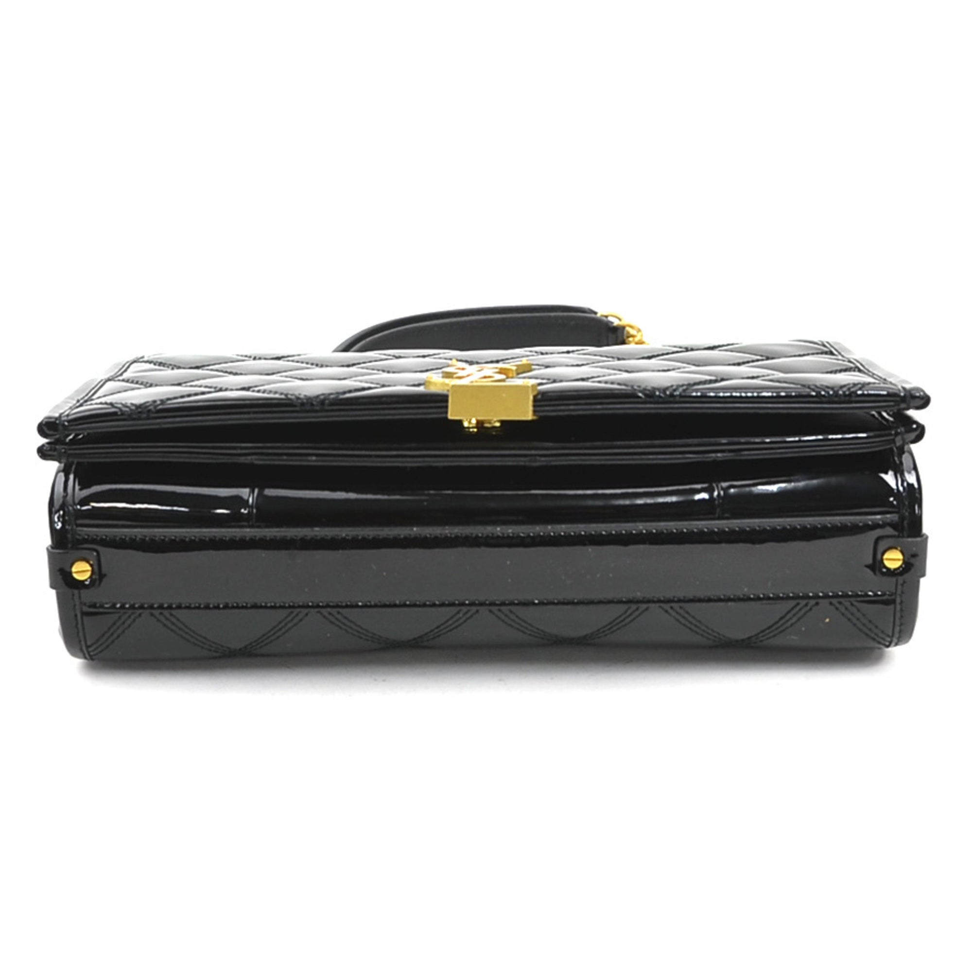 Saint Laurent Black Patent Leather Shoulder Bag (Pre-Owned)