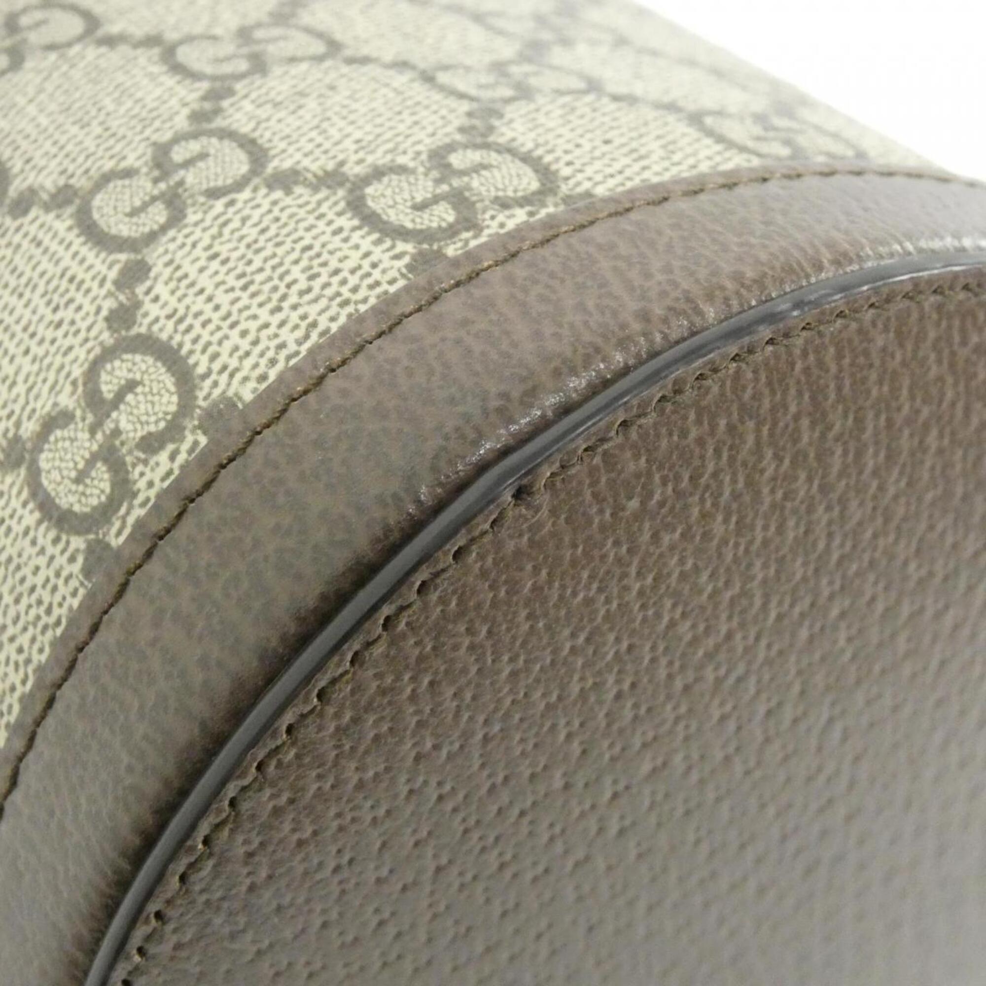 Gucci Beige Brown Gg Supreme Handbag (Pre-Owned)