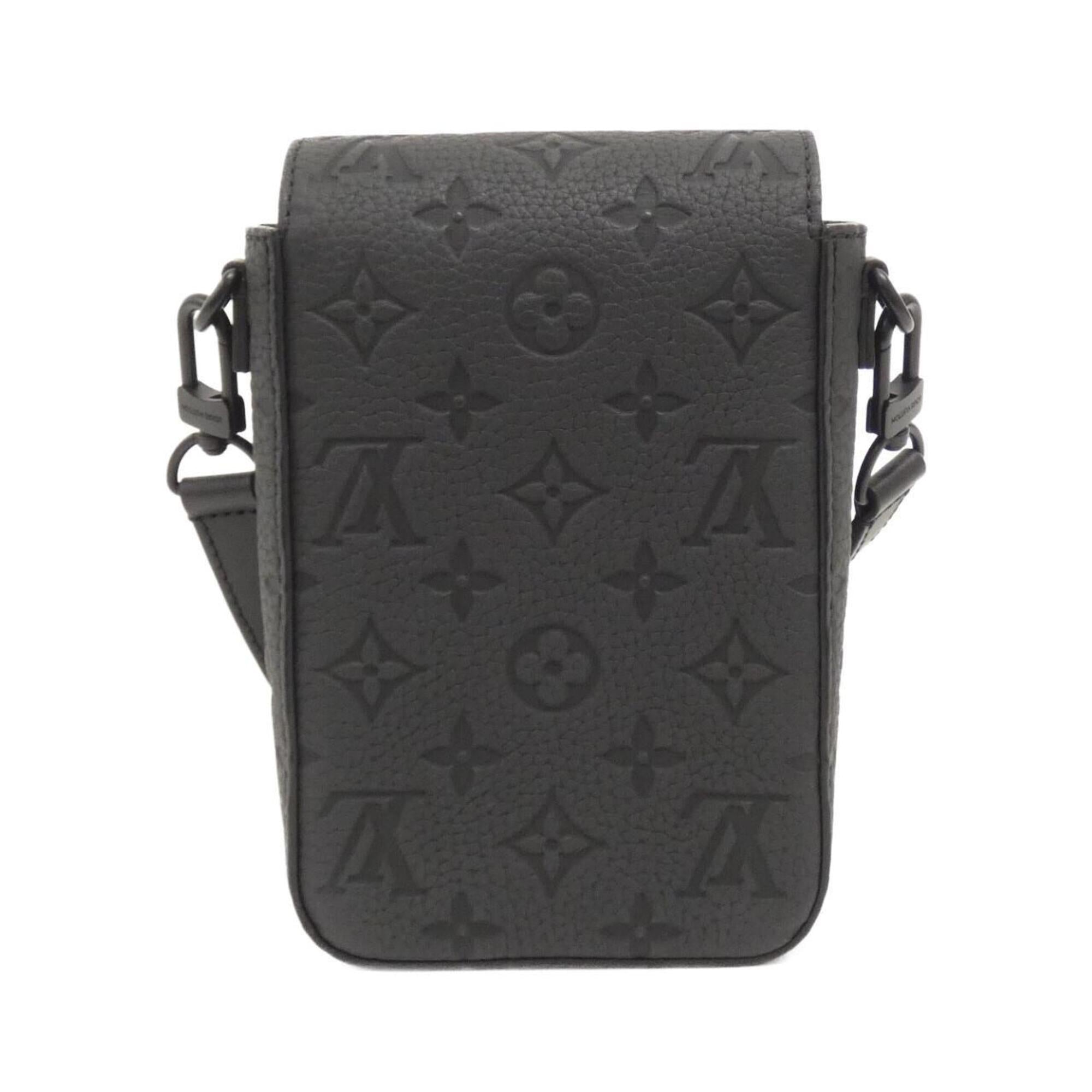 Louis Vuitton Black Leather Shoulder Bag (Pre-Owned)