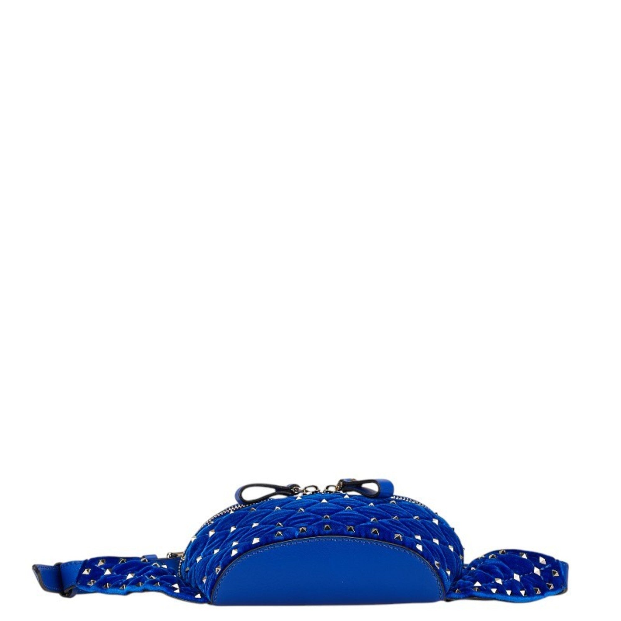 Valentino Blue Leather Fanny Pack Shoulder Bag (Pre-Owned)