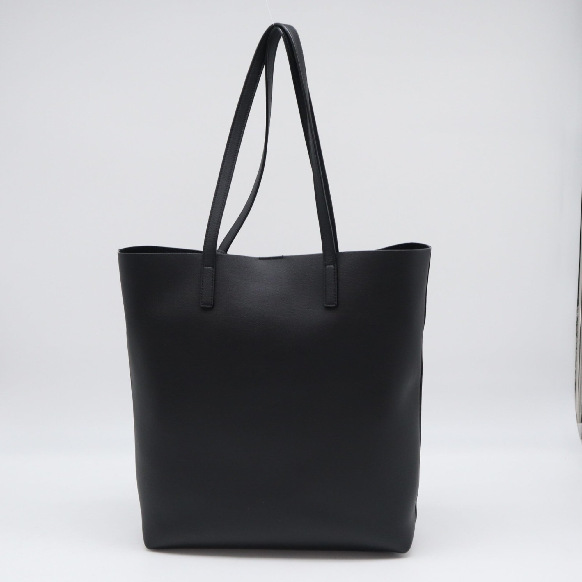 Yves Saint Laurent Black Leather Tote Bag (Pre-Owned)