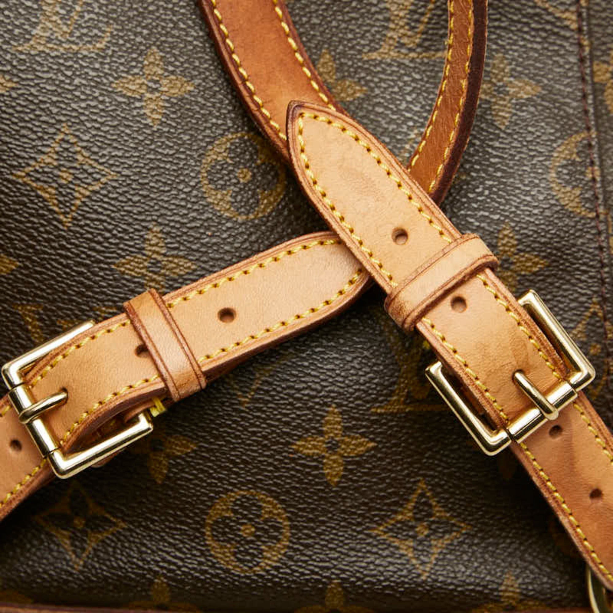 Louis Vuitton Brown Pvc Leather Backpack (Pre-Owned)