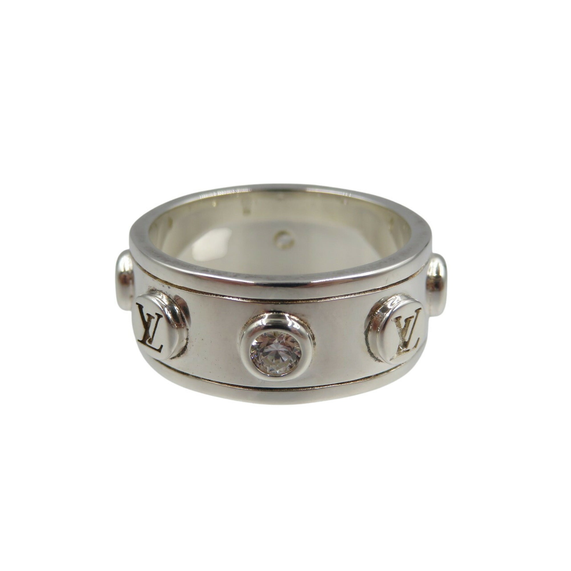 Louis Vuitton Silver Silver 925 Band Ring (Pre-Owned)
