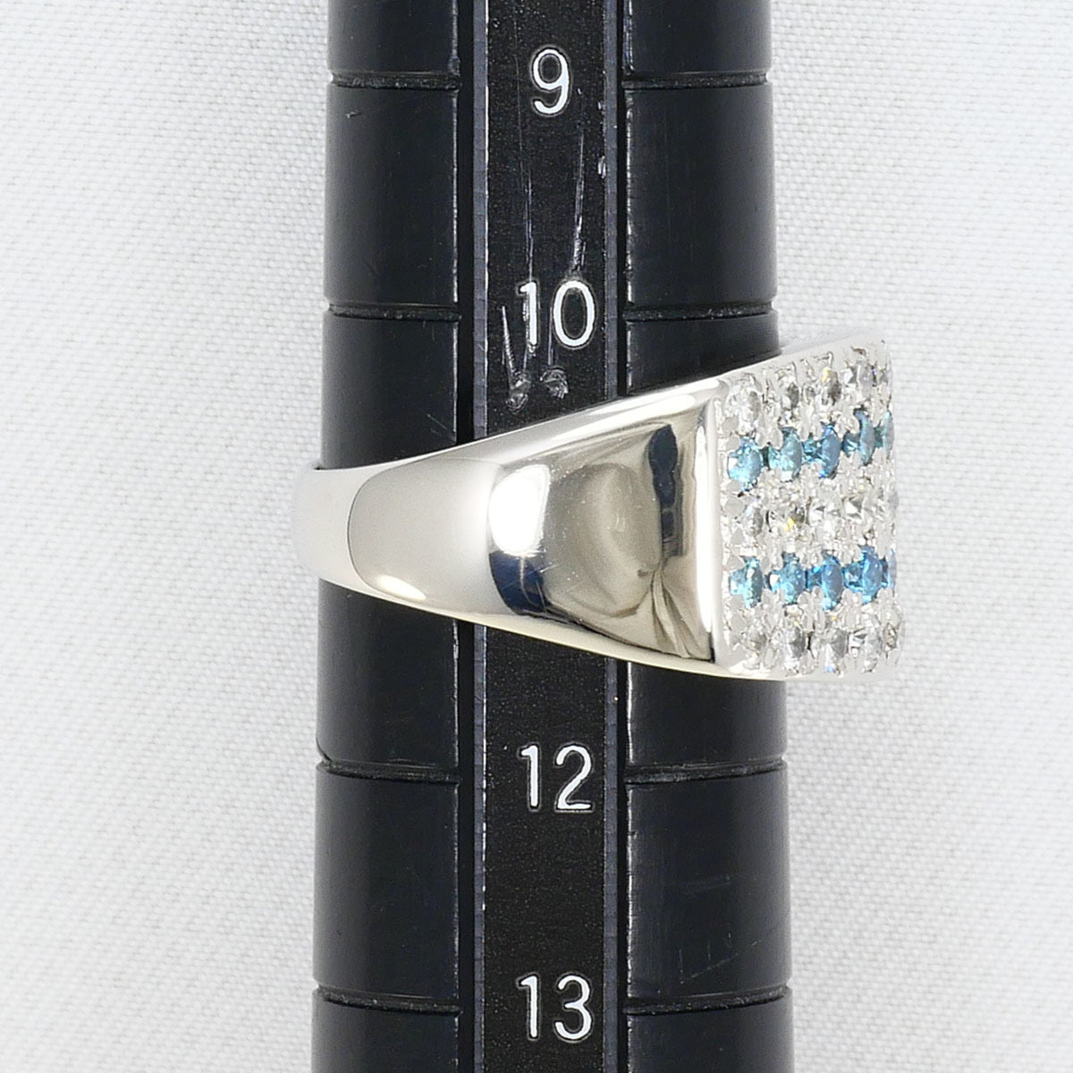Unbranded Blue Platinum Platinum 900 Band Ring (Pre-Owned)