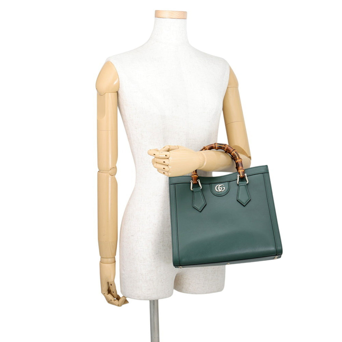 Gucci Green Leather Handbag (Pre-Owned)
