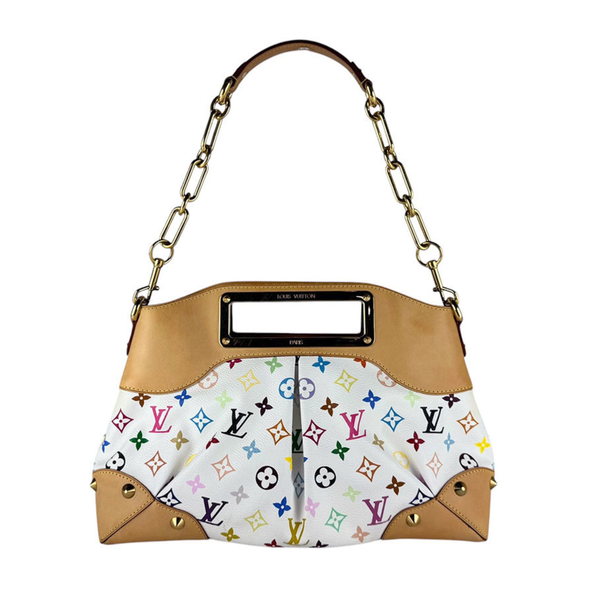 Louis Vuitton Blanc Multi-Color Monogram Multicolore Handbag Shoulder Bag (Pre-Owned)