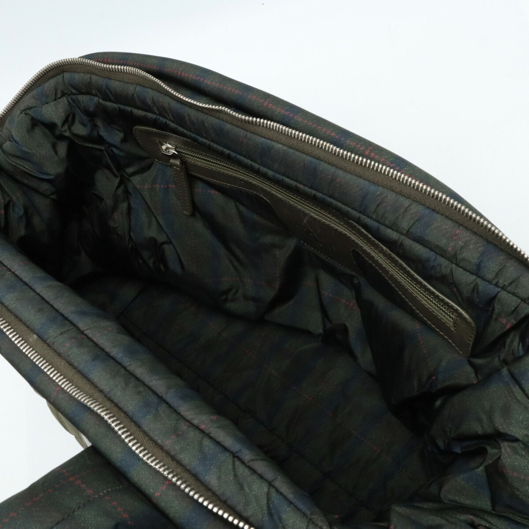 Chanel Coco Cocoon Green Khaki Multi-Color Nylon Leather Boston Bag Handbag Tote Bag (Pre-Owned)