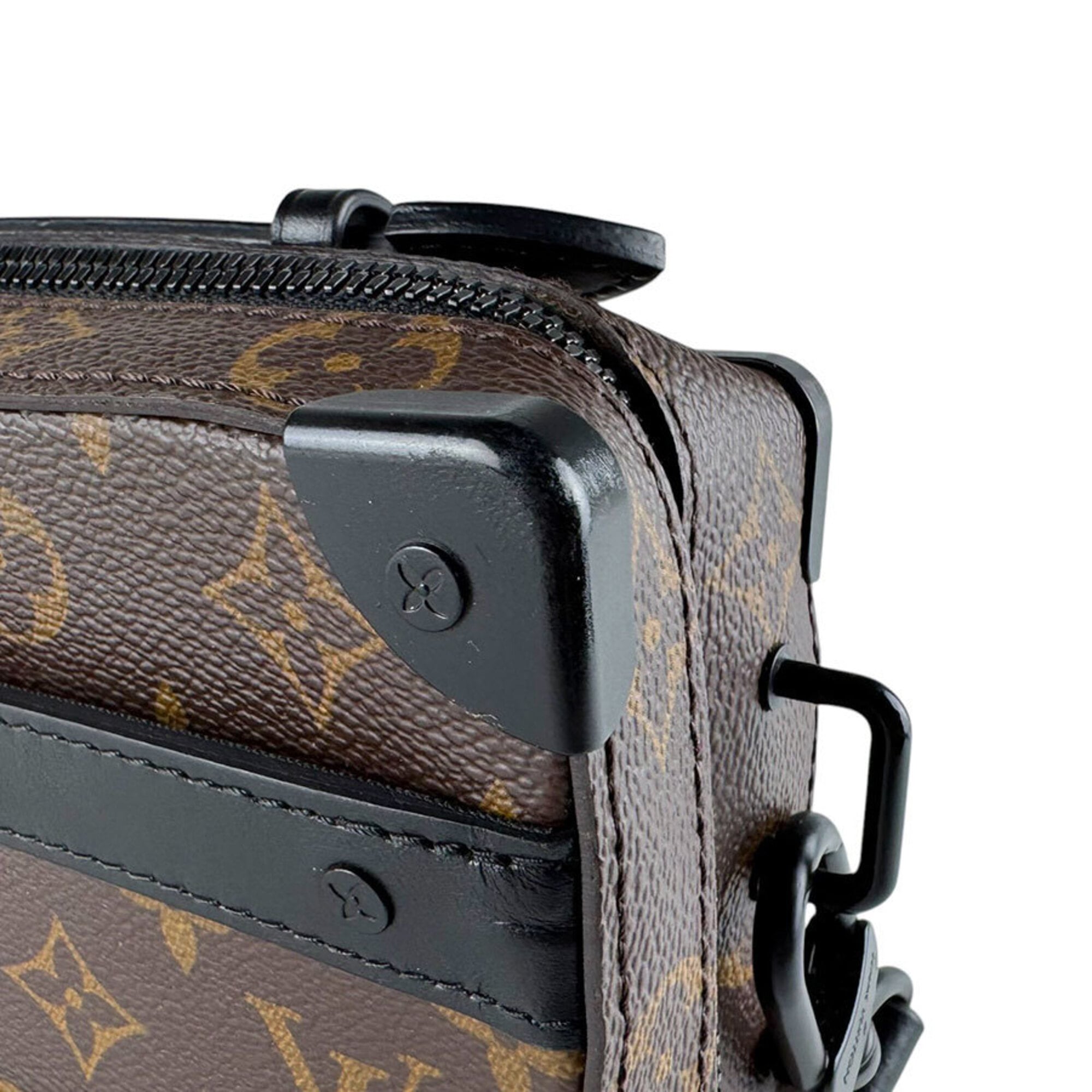 Louis Vuitton Black Brown Monogram Macassar Shoulder Bag (Pre-Owned)