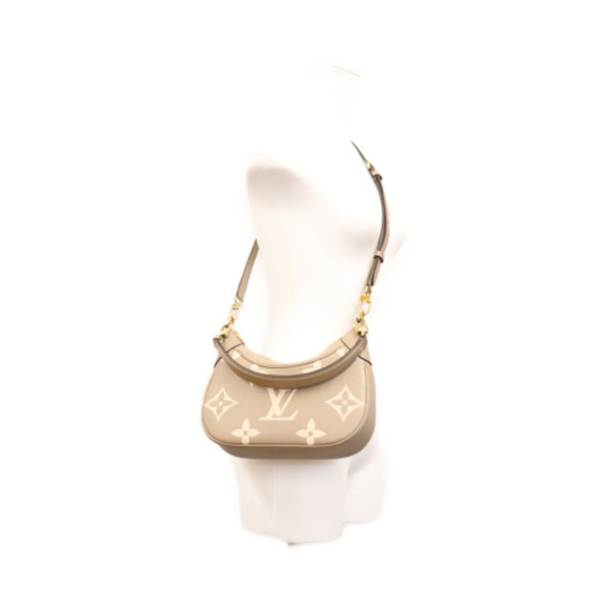 Louis Vuitton Grayish Ivory Monogram Empreinte Shoulder Bag (Pre-Owned)
