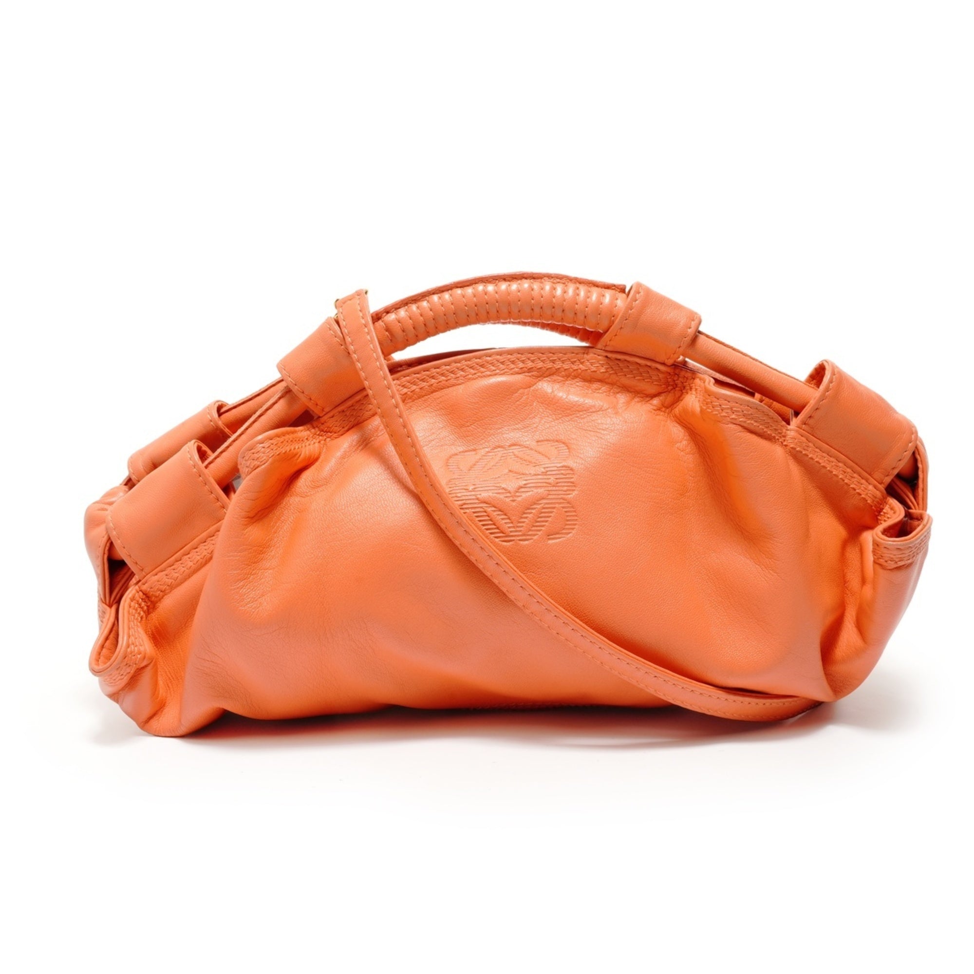 Loewe Orange Leather Shoulder Bag (Pre-Owned)