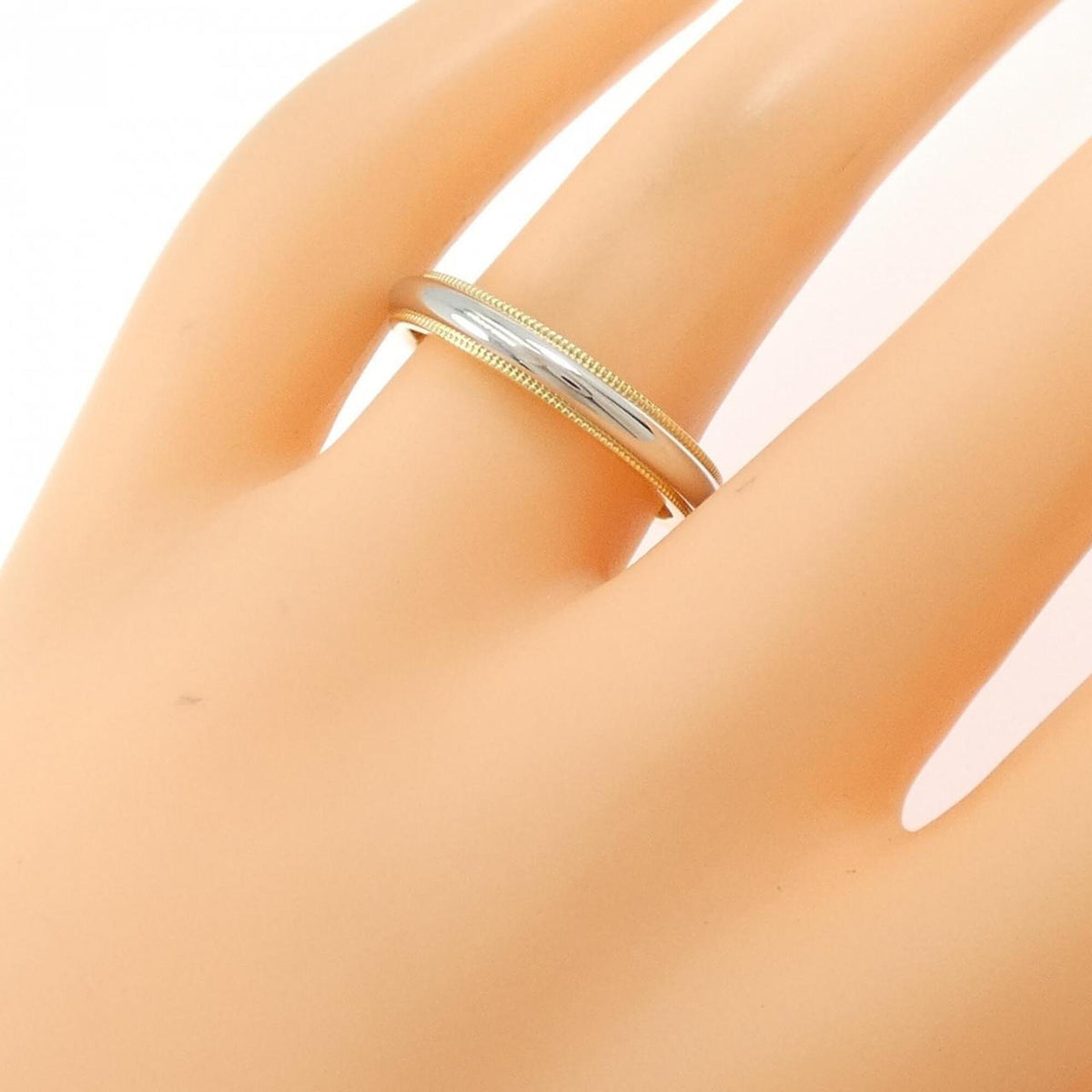 Tiffany Yellow Gold (18K) Platinum 950 Band Ring (Pre-Owned)