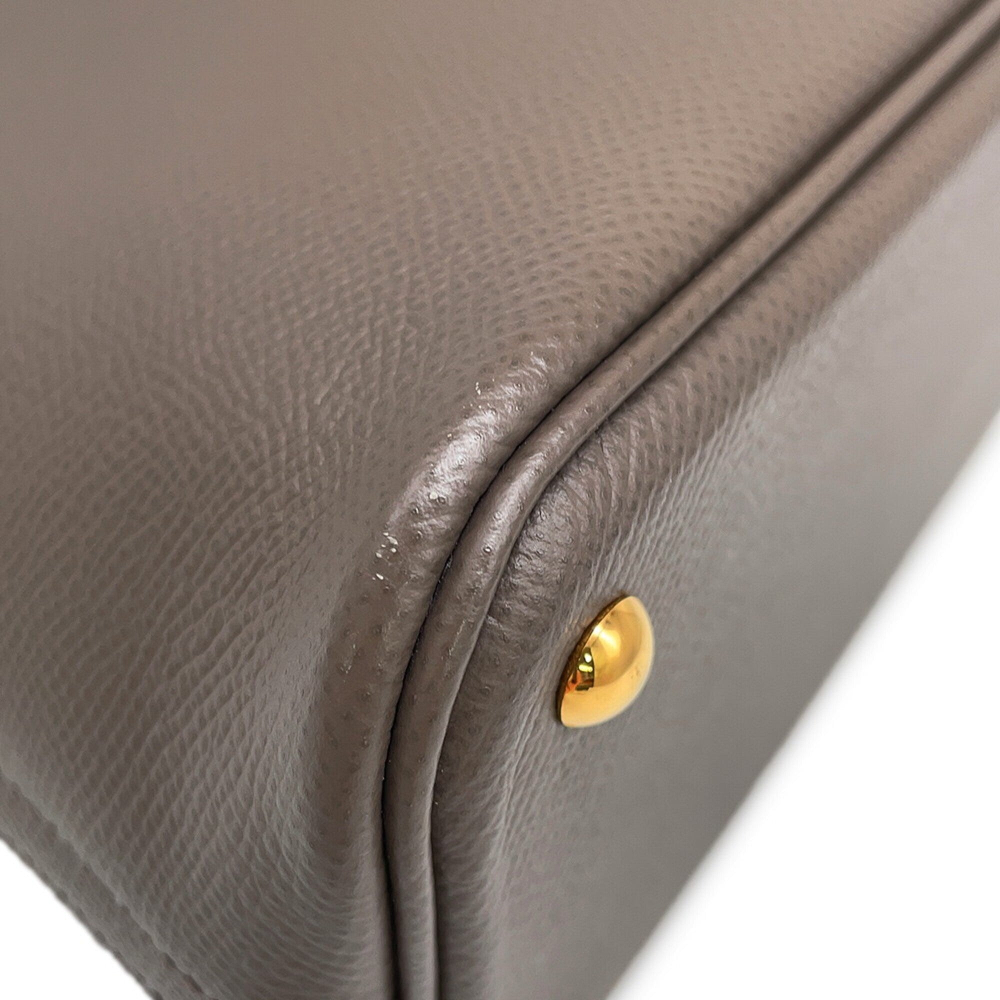 Hermes Etain Epsom Leather Handbag Shoulder Bag (Pre-Owned)