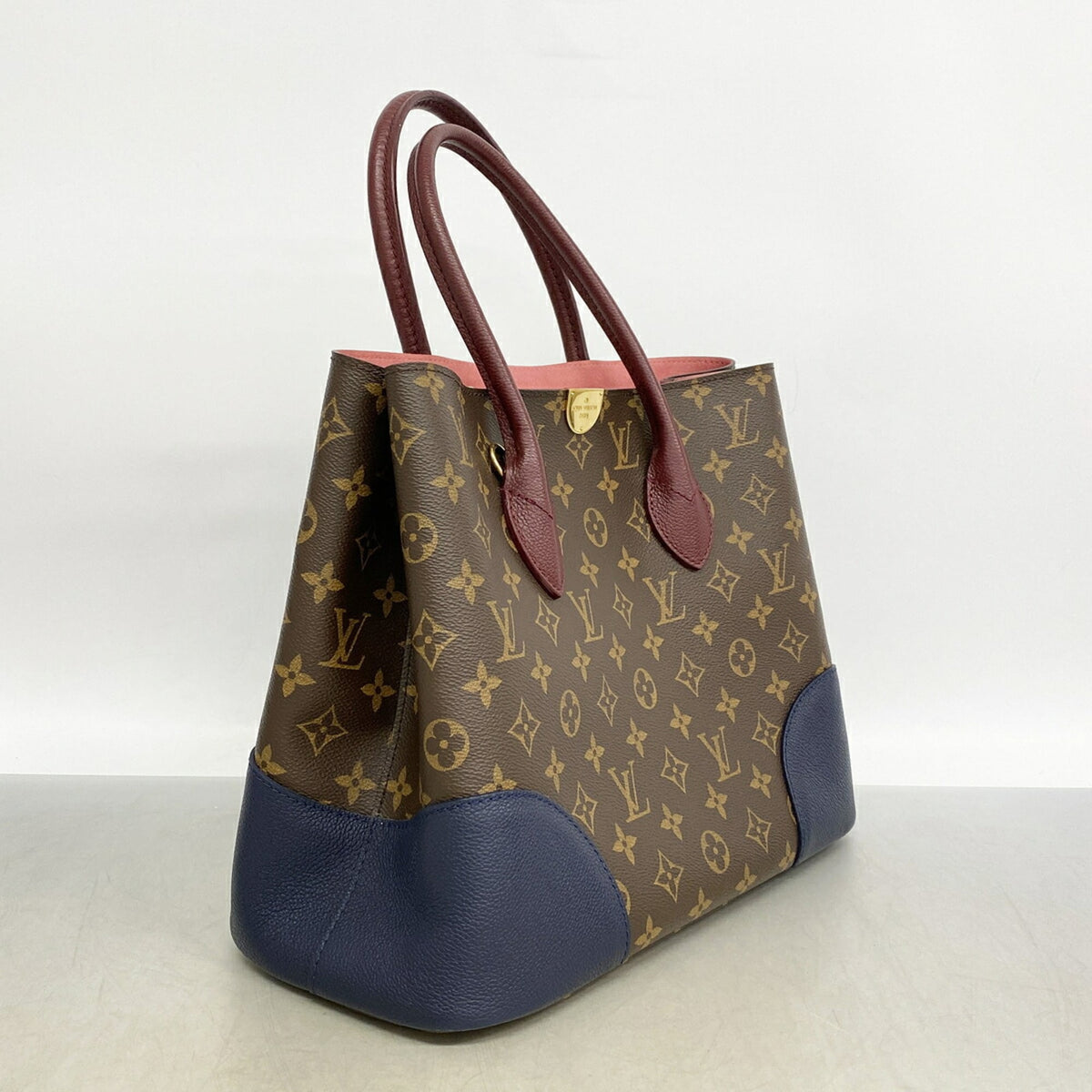 Louis Vuitton Brown Navy Tote Bag (Pre-Owned)