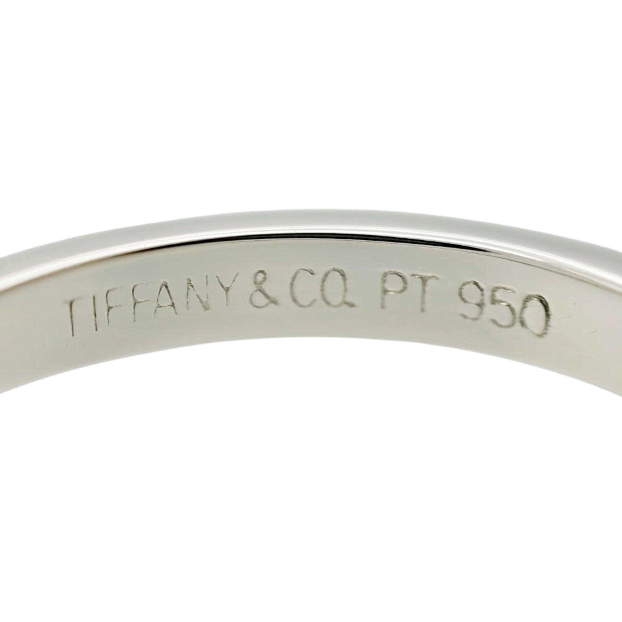 Tiffany Platinum Platinum 950 Band Ring (Pre-Owned)