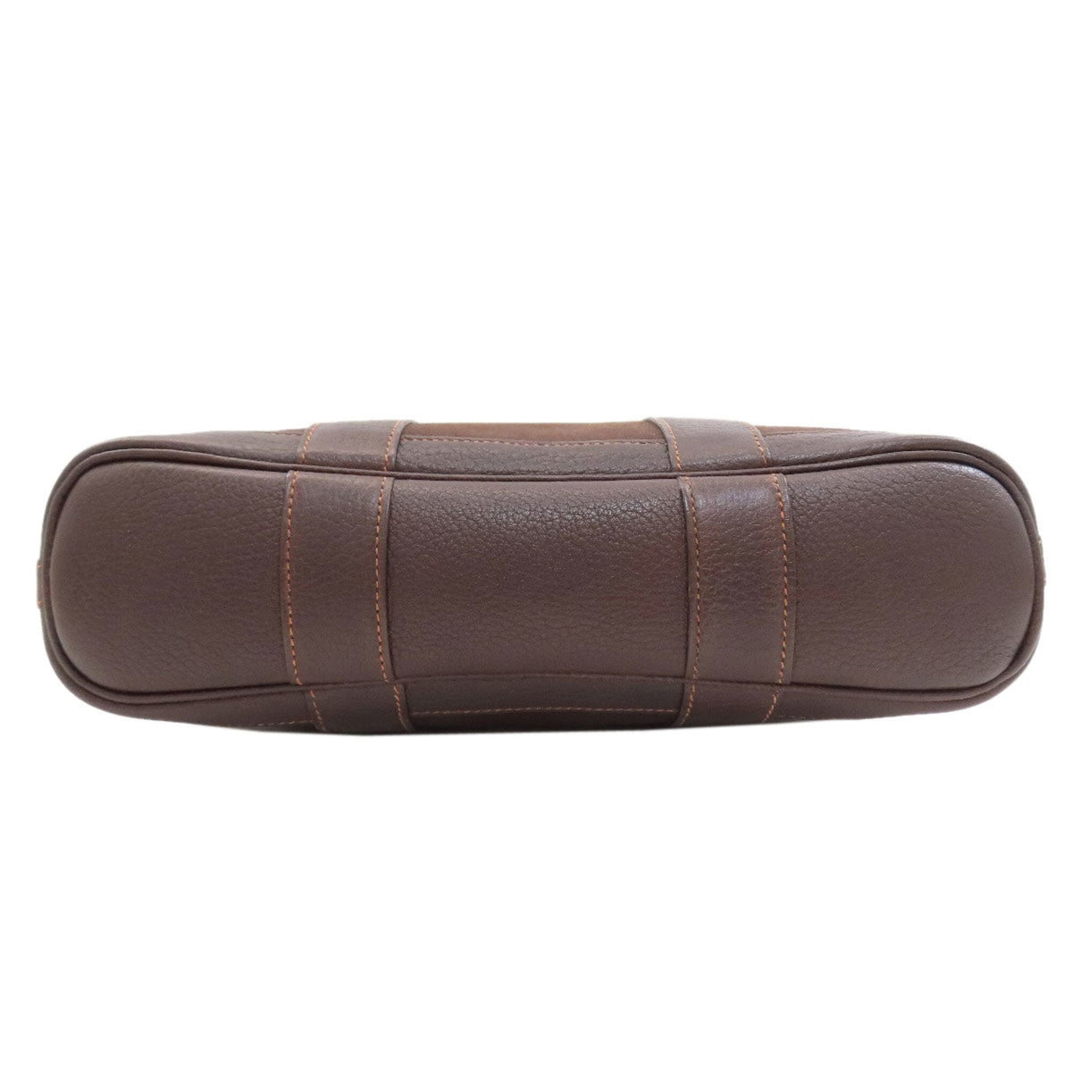 Hermes Dark Brown Leather Handbag (Pre-Owned)