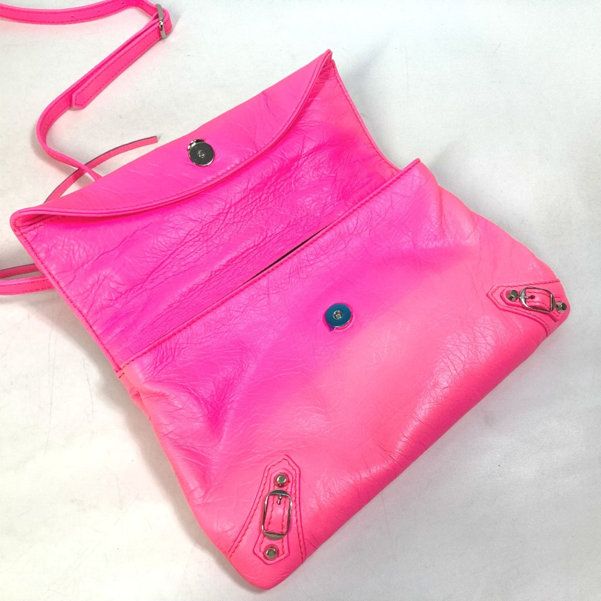 Balenciaga Pink Leather Clutch Bag (Pre-Owned)